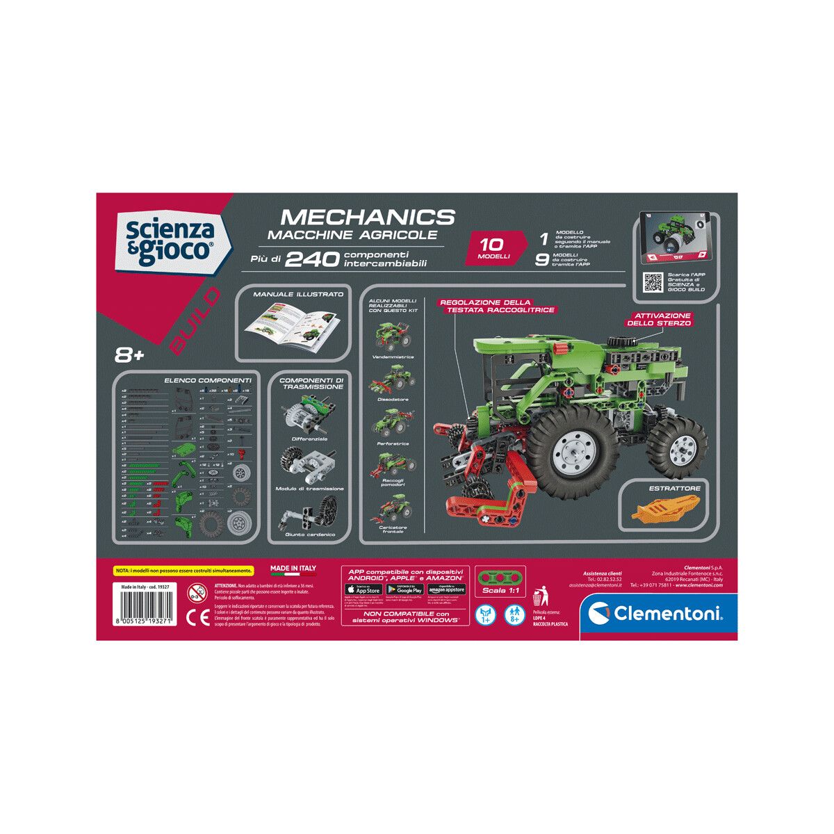 Clementoni - 19327 - macchine agricole - kit scientifico - CLEMENTONI, Scienza e Gioco