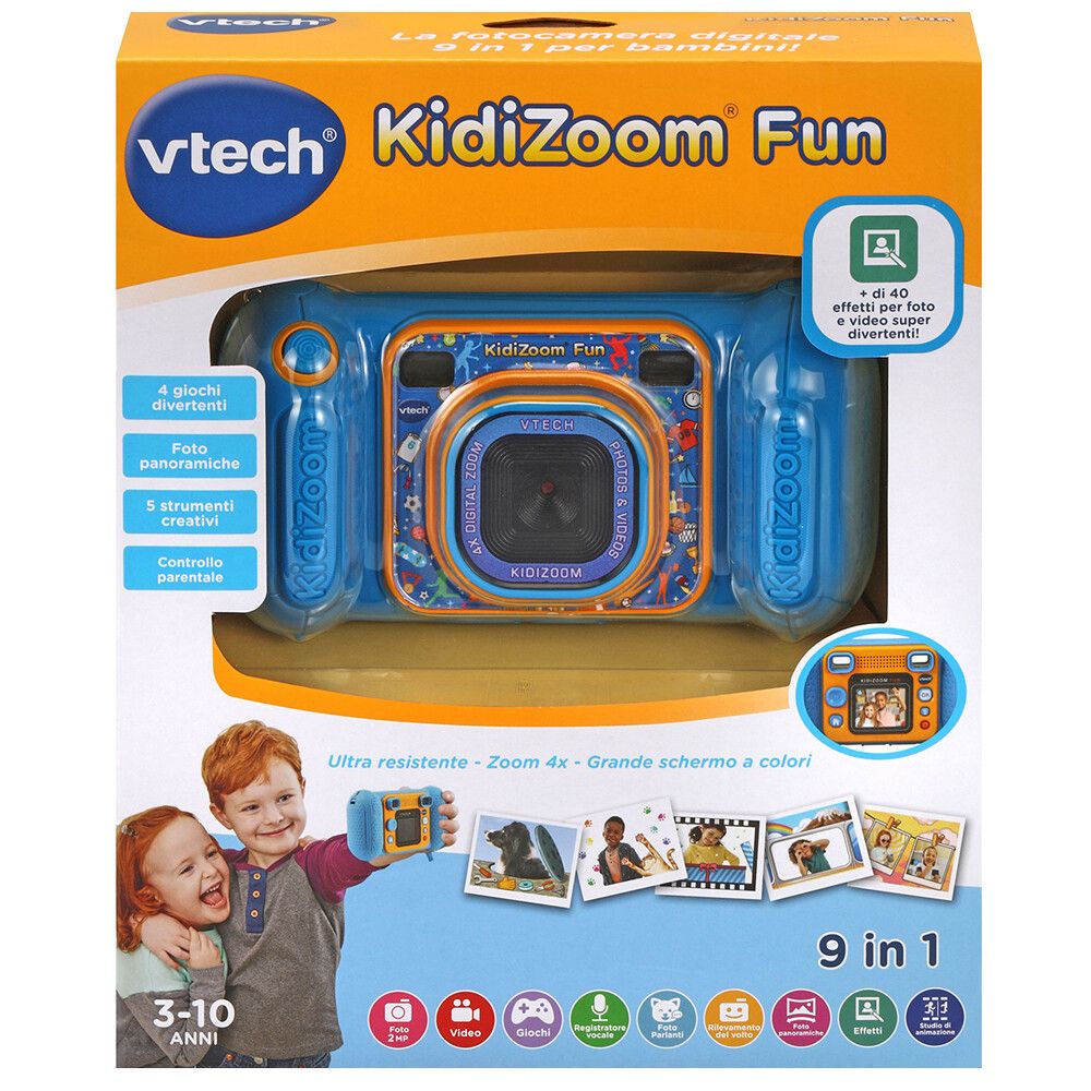 Vtech - kidizoom fun 9 in 1, la fotocamera digitale per ragazzi a partire dai 3 anni! - VTECH