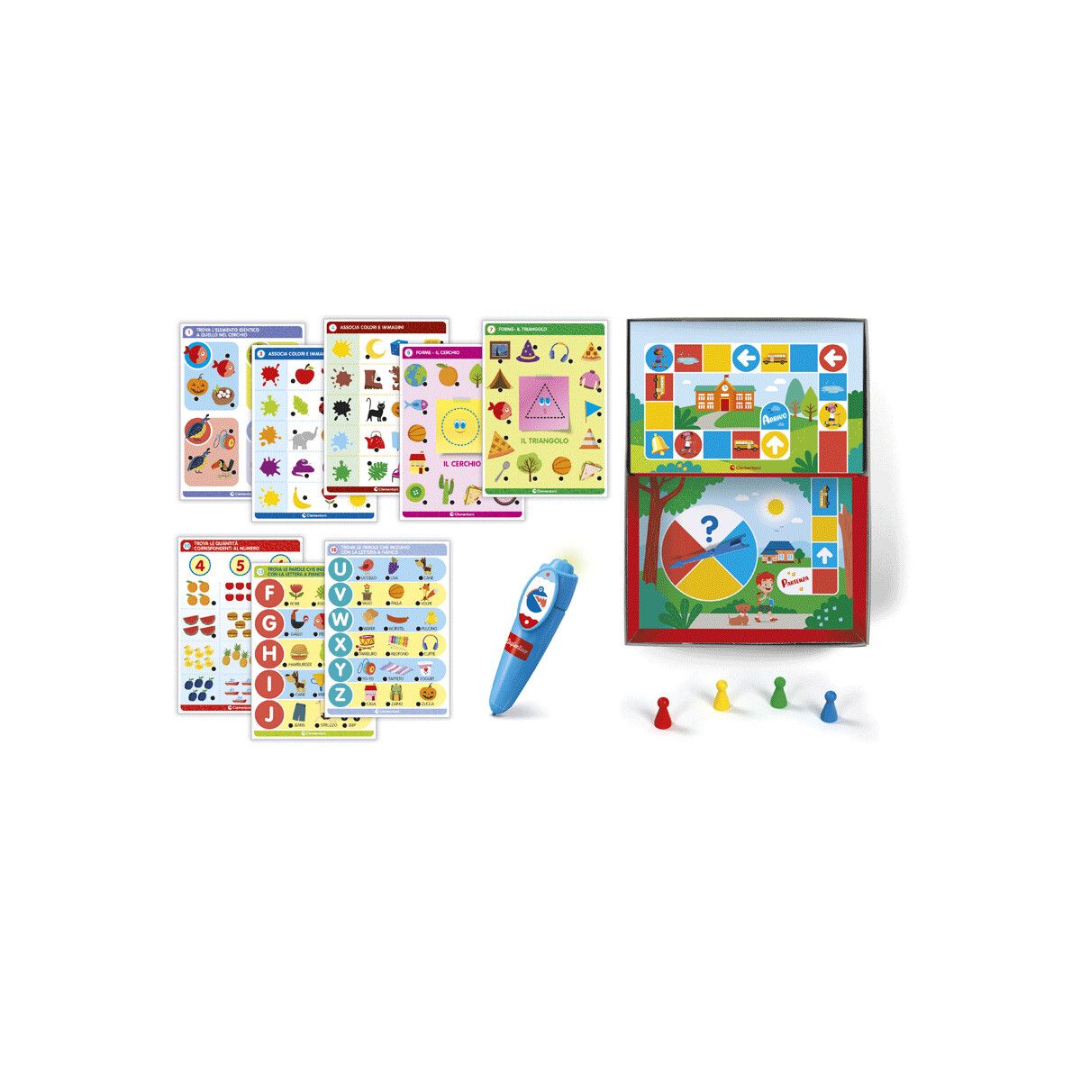 Clementoni - 16748 - penna scuola infanzia 2 4 con penna interattiva - CLEMENTONI, SAPIENTINO