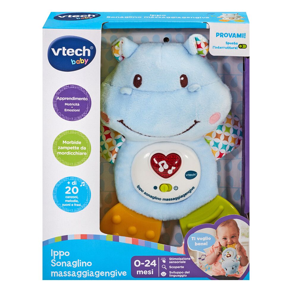 Vtech - ippo, sonaglino massaggia gengive. un sonaglino musicale che allevia il momento della dentizione del bambino! - VTECH