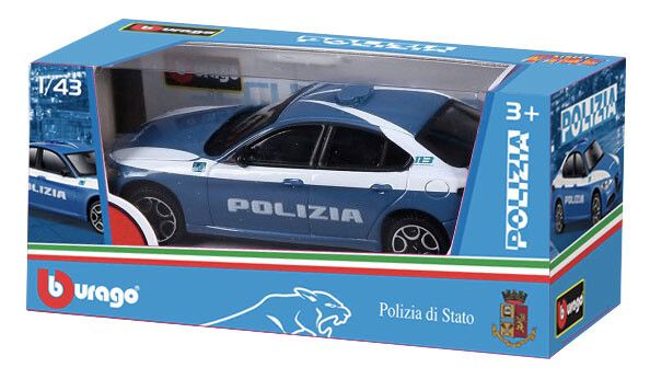 Assortimento auto burago polizia - 1:43 - BBURAGO