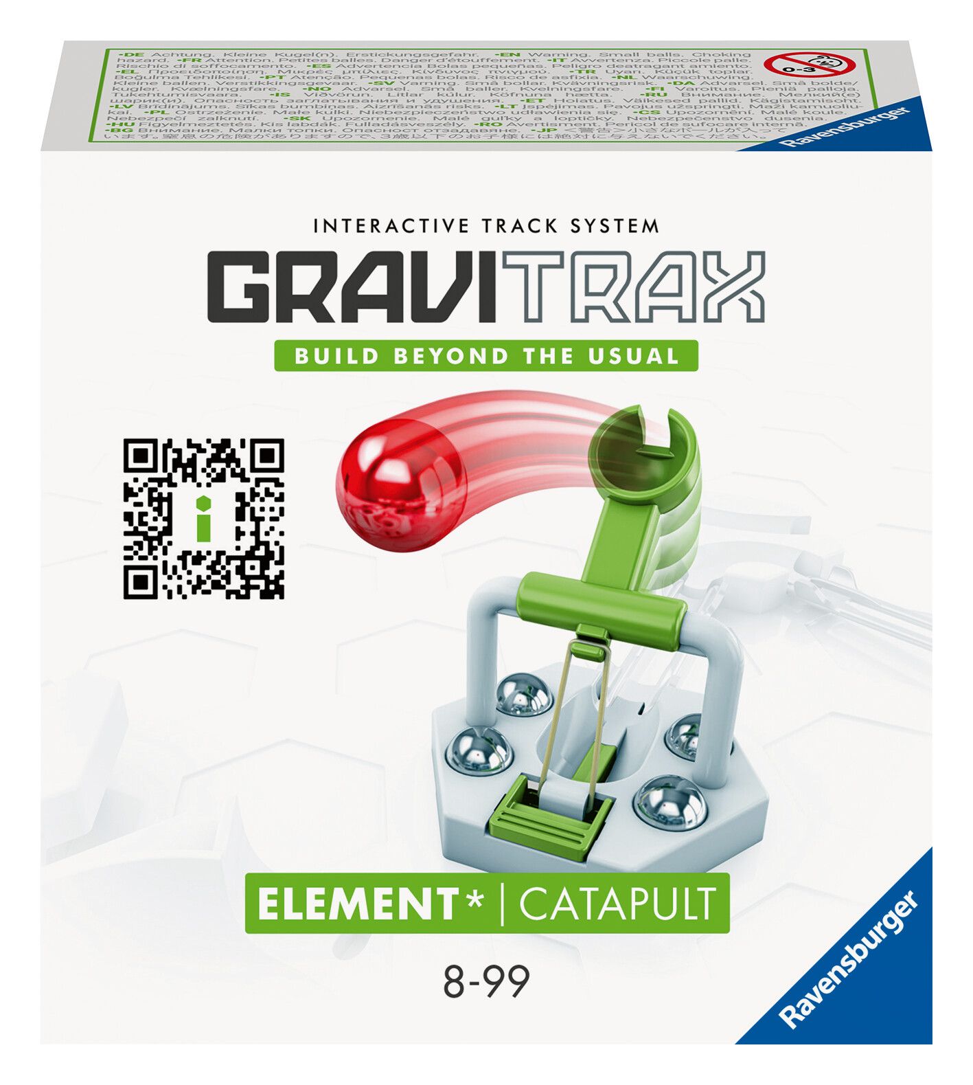 Ravensburger gravitrax catapult - catapulta, gioco innovativo ed educativo stem, 8+ anni, accessorio - GRAVITRAX, RAVENSBURGER