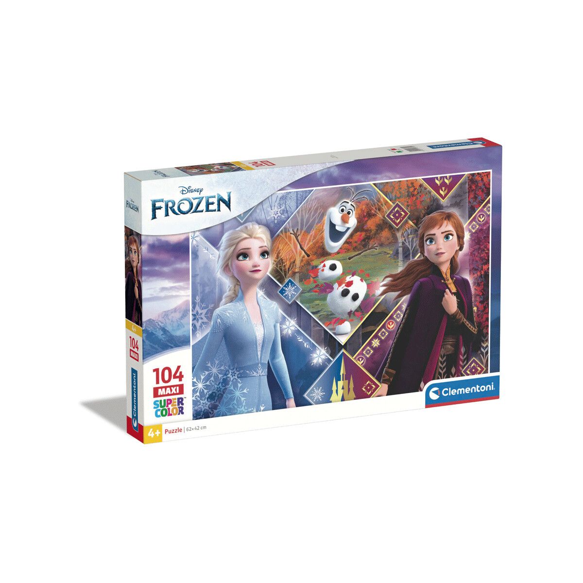 Clementoni - 23739 - puzzle 104 maxi frozen 2 - 62x42 cm - CLEMENTONI, DISNEY PRINCESS