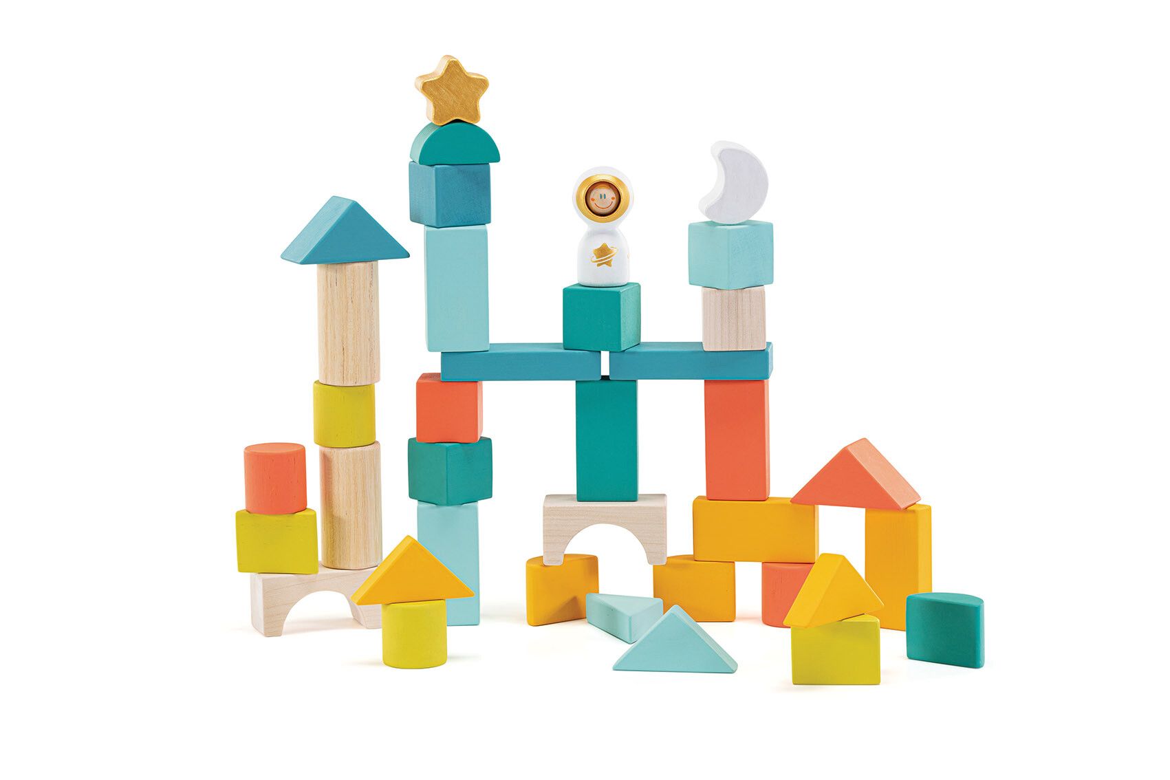 Sevi - set cubetti "astronauta con secchiello" (37 pz) - Trudi