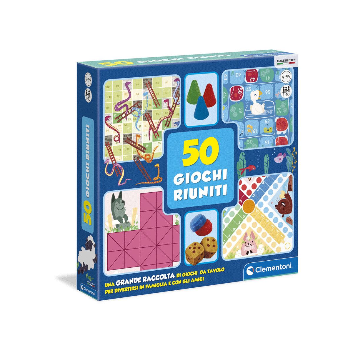 Clementoni - 12941 - 50 giochi riuniti per famiglia - CLEMENTONI