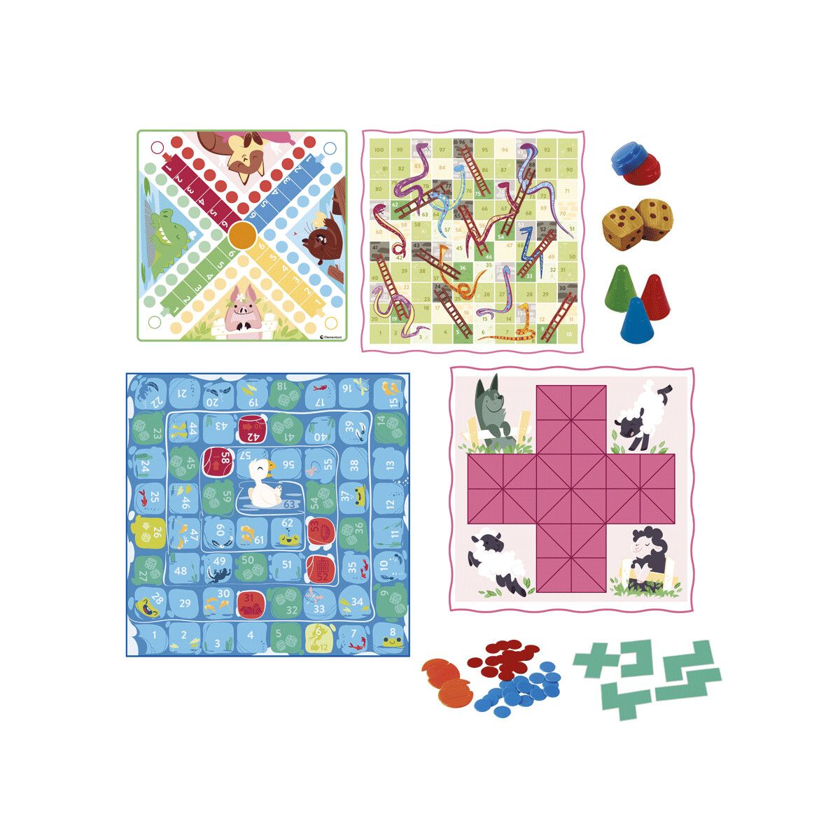 Clementoni - 12941 - 50 giochi riuniti per famiglia - CLEMENTONI