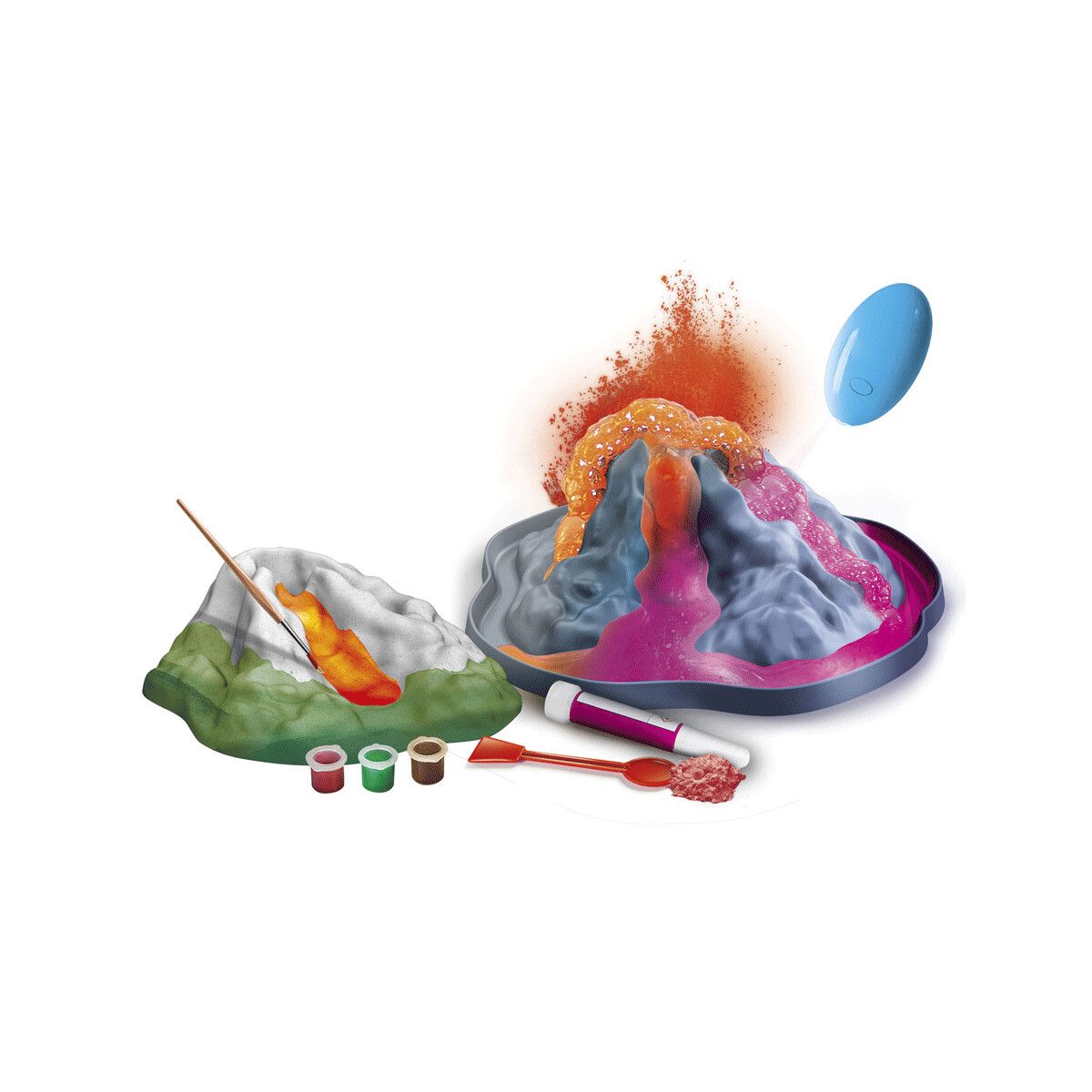 Clementoni - 19354 - vulcani e super eruzioni - eruzioni fluorescenti - CLEMENTONI, Scienza e Gioco