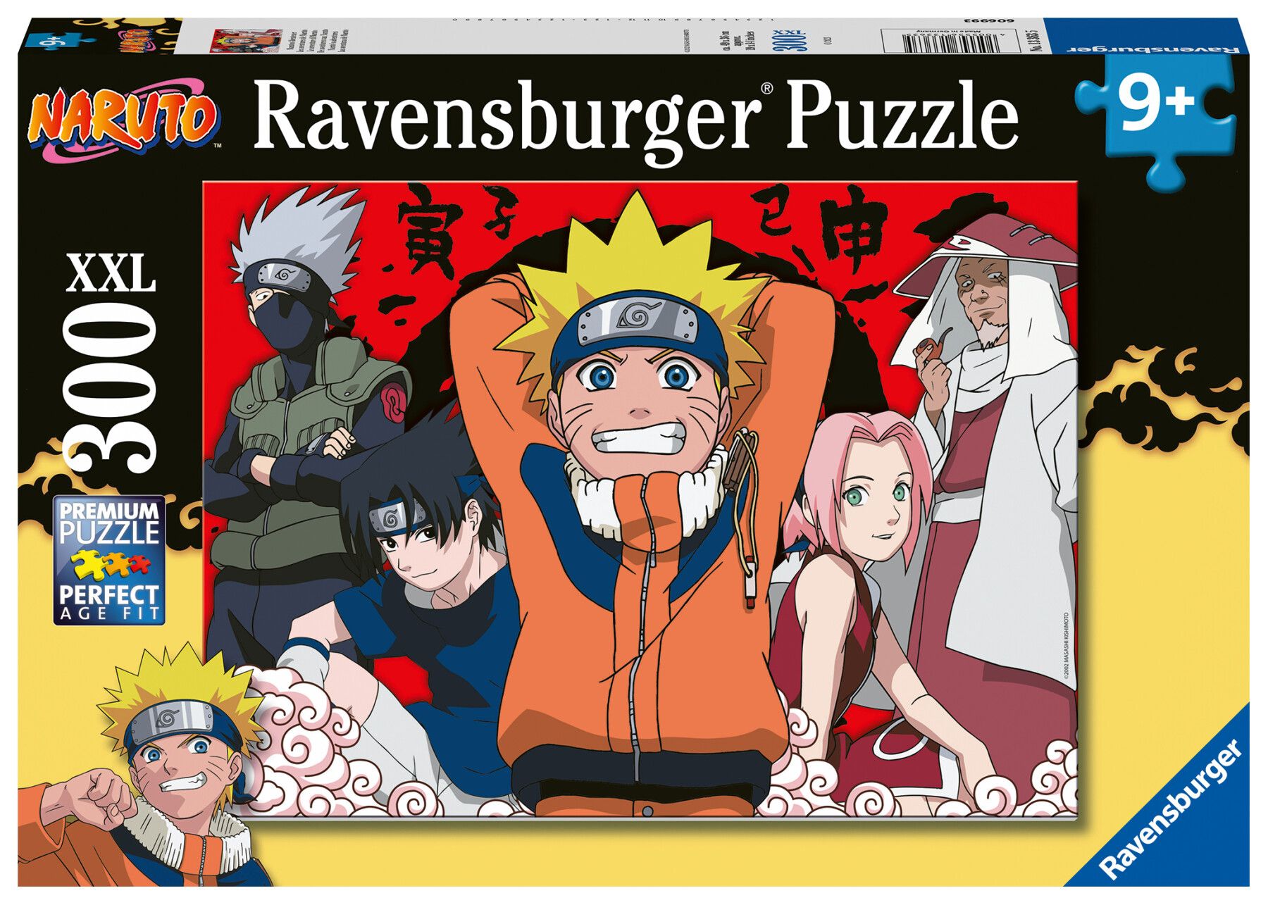 Ravensburger - puzzle naruto, 300 pezzi xxl, età raccomandata 9+ anni - RAVENSBURGER