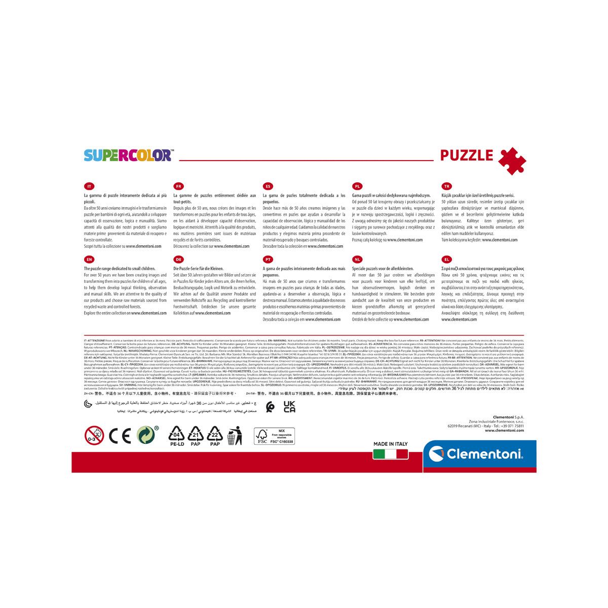 Clementoni - 29295 - puzzle 180 avengers 49 x 34 cm - 