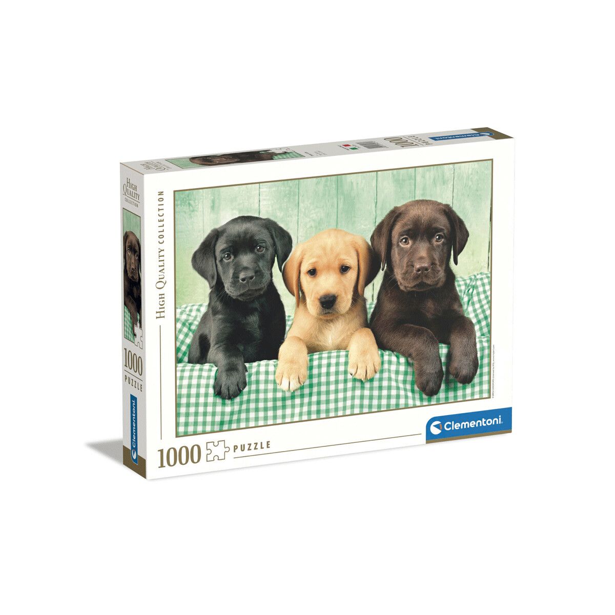 Clementoni - 39279 - puzzle 1000 hqc i tre labrador 70 x 50 cm - CLEMENTONI
