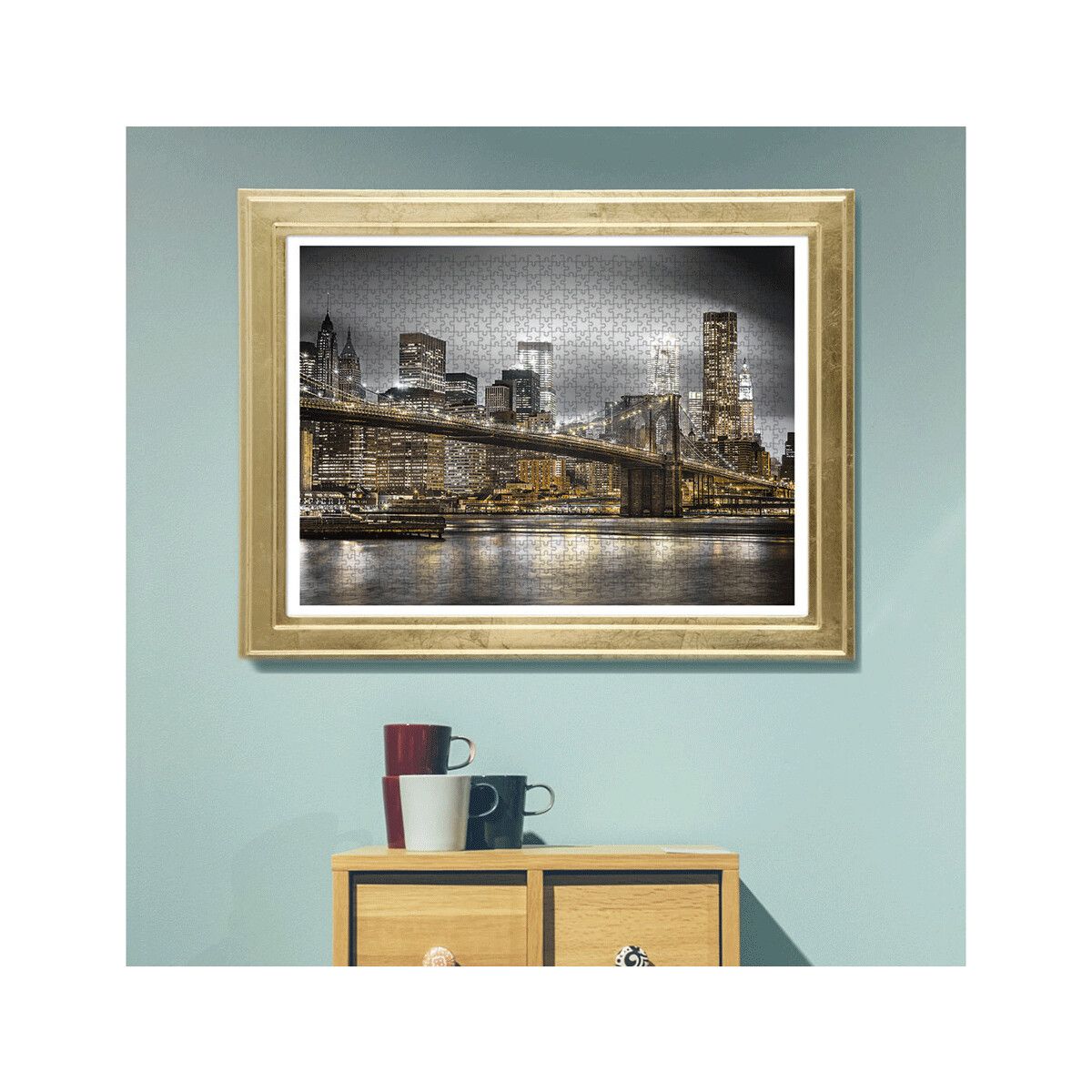 Clementoni - 39366 - puzzle 1000 hqc new york skyline 70 x 50 cm - CLEMENTONI