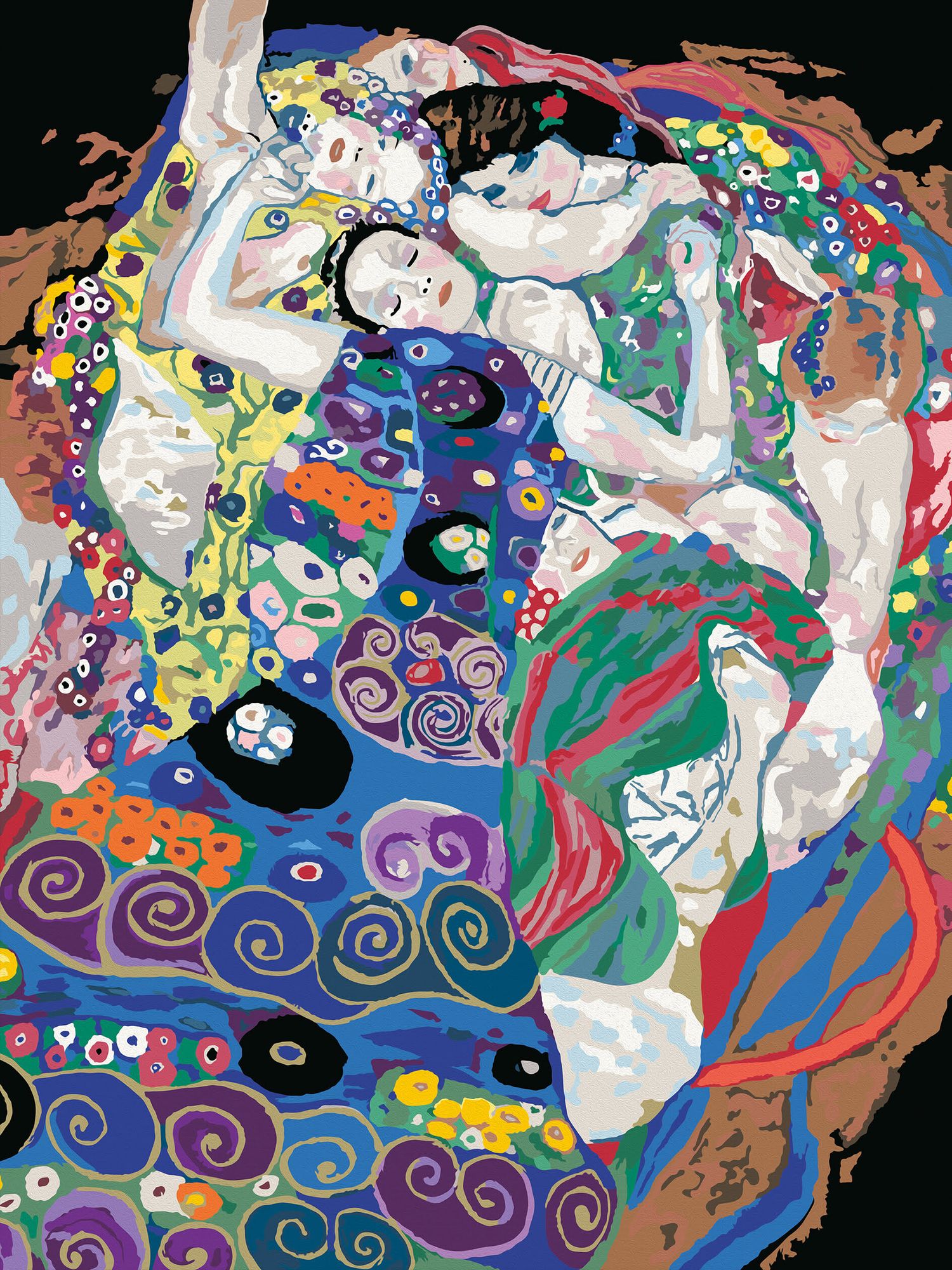 Ravensburger - creart art collection klimt: la vergine, kit per dipingere con i numeri, gioco creativo e relax, 14+ anni - CREART