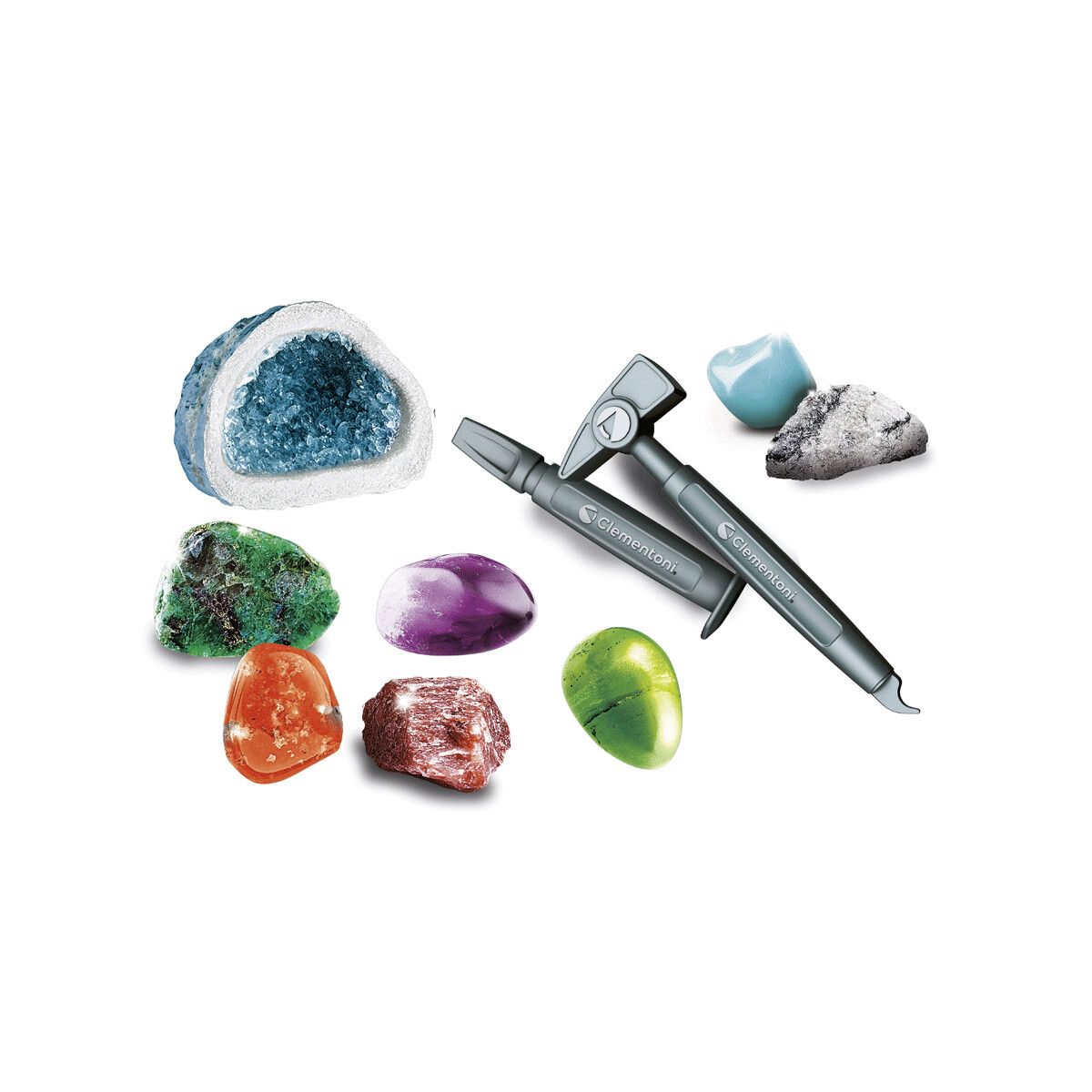 Clementoni - 19350 - minerali e geodi - kit scientifico - CLEMENTONI, Scienza e Gioco