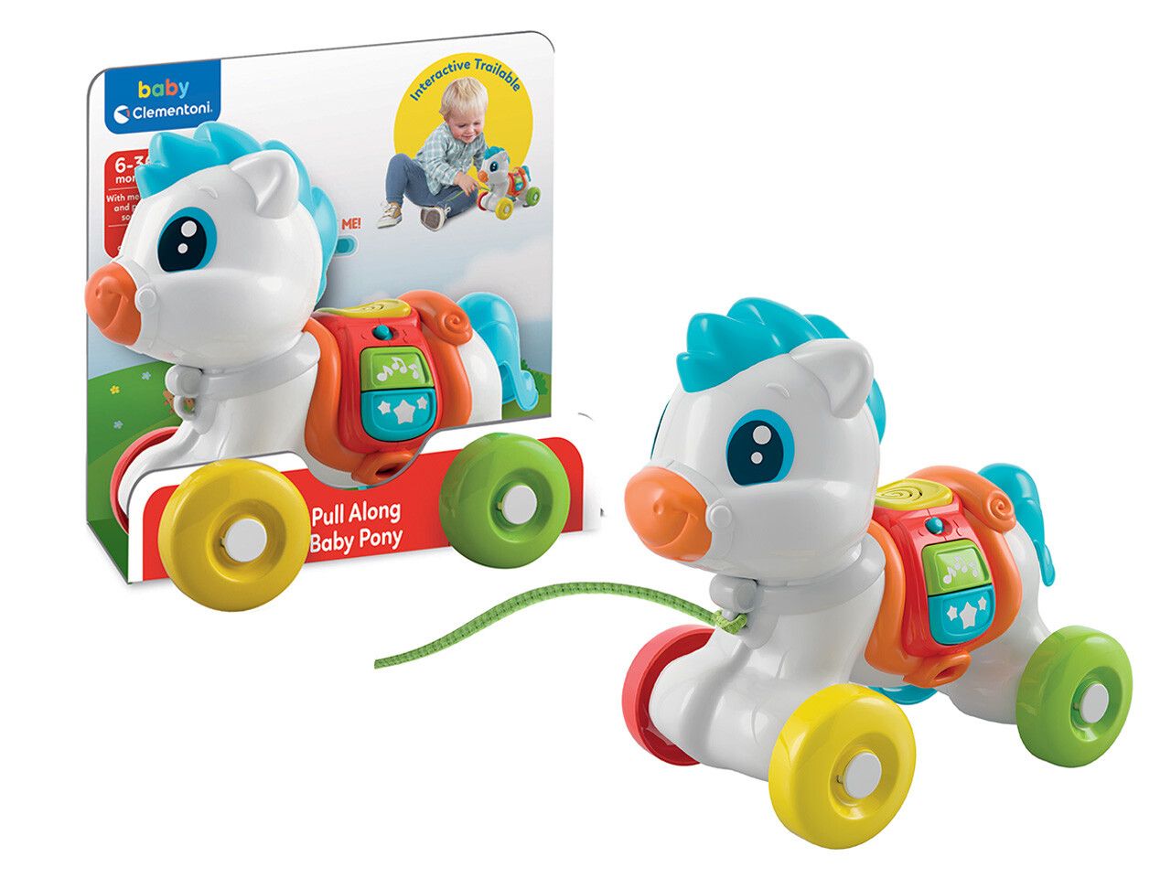 Clementoni - 17776 - babyclem baby pony trainabile - BABY CLEMENTONI