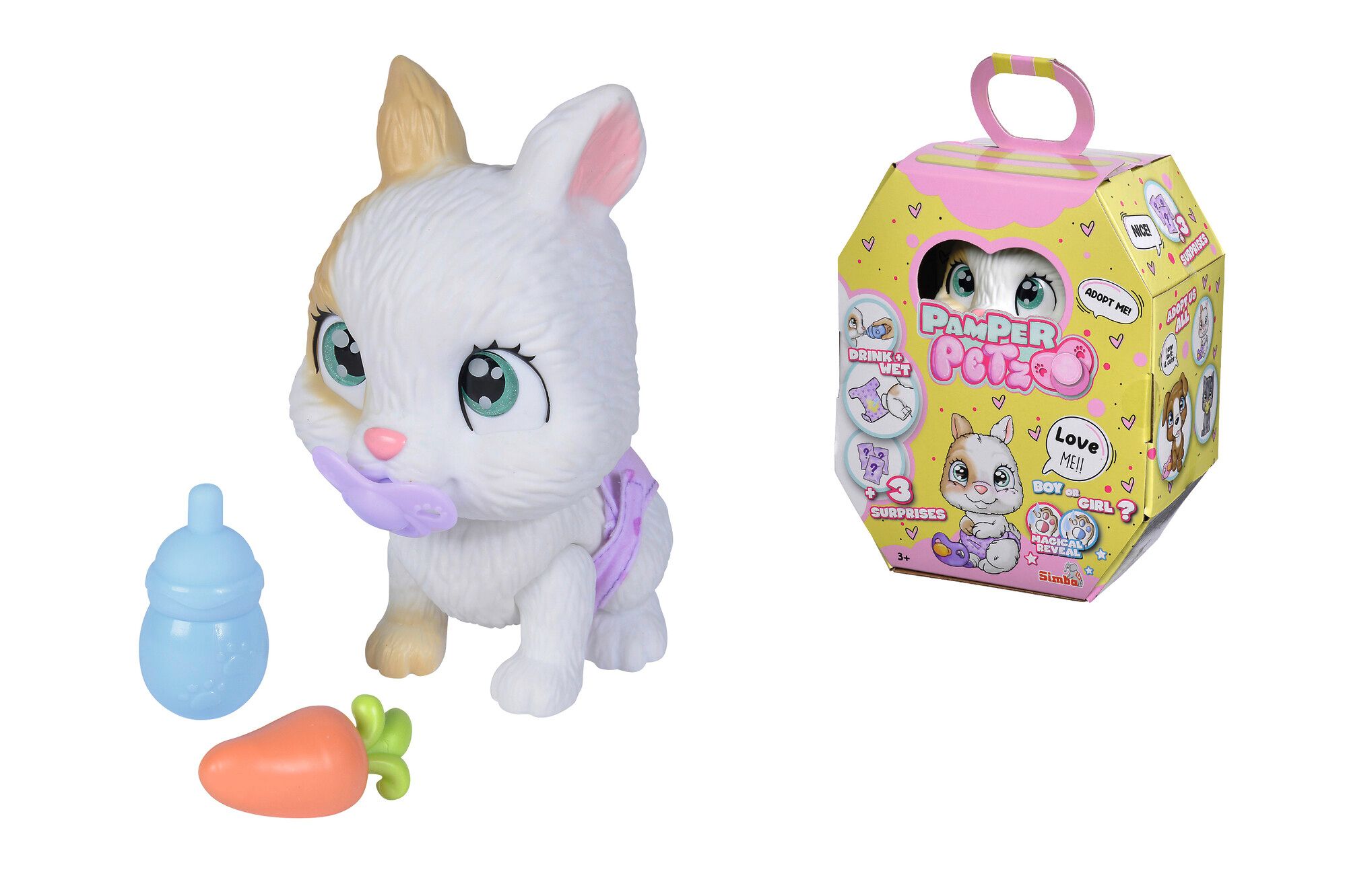 Pamper petz coniglietto con accessori da adottare e coccolare - PAMPER PETZ