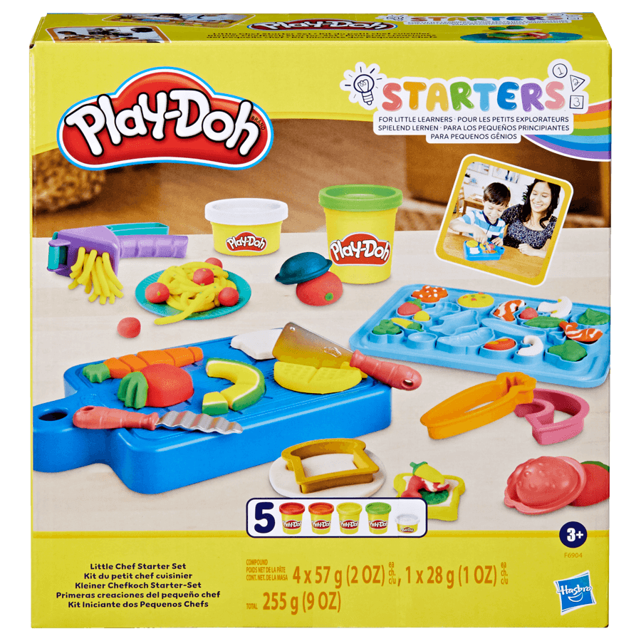 Play-doh, il mio primo set da chef, con 14 accessori finti da cucina, giocattoli per bambini e bambine - PLAY-DOH