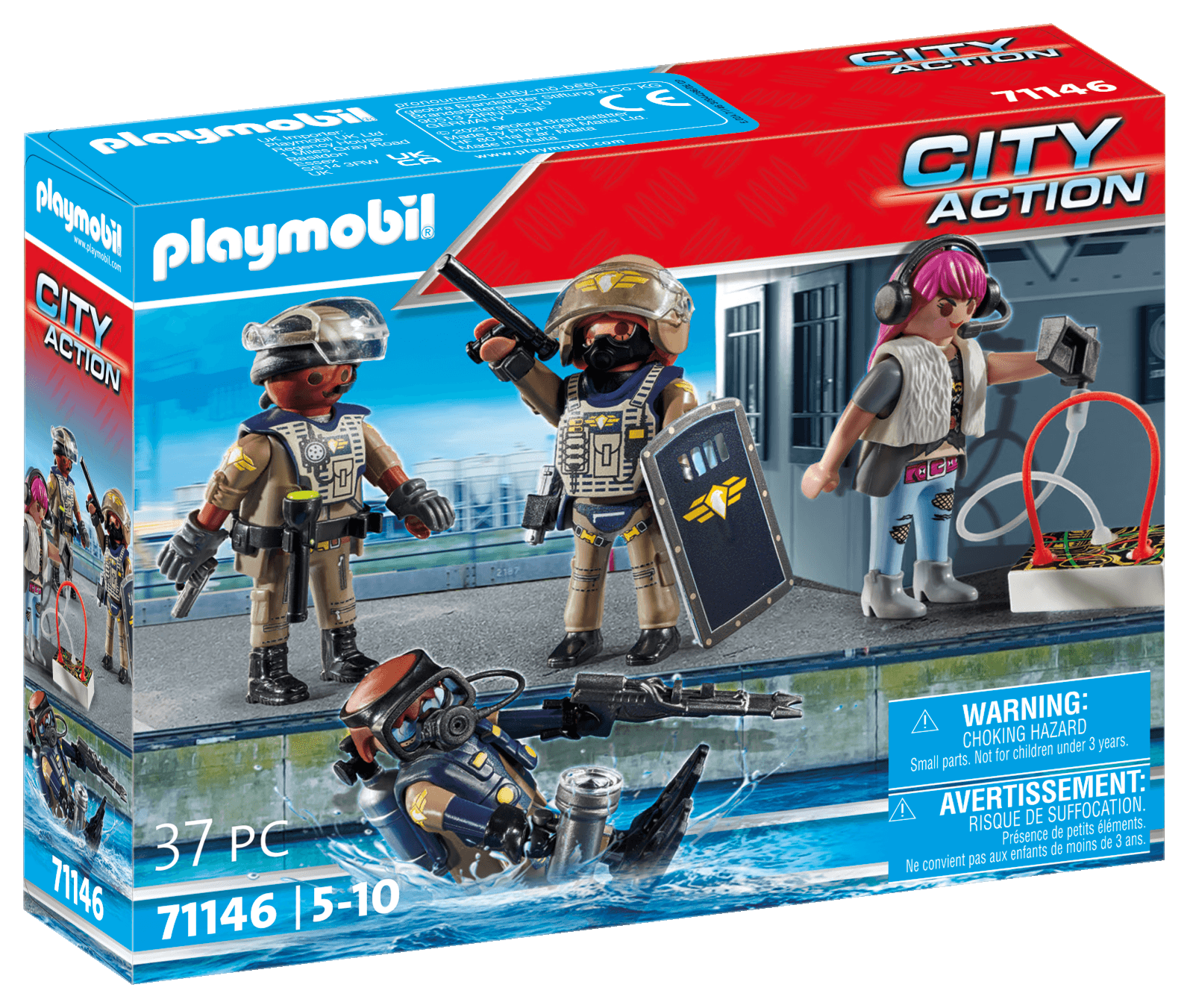 Playmobil 71146 unita' speciale - set 4 personaggi per bambini dai 5 anni - Playmobil