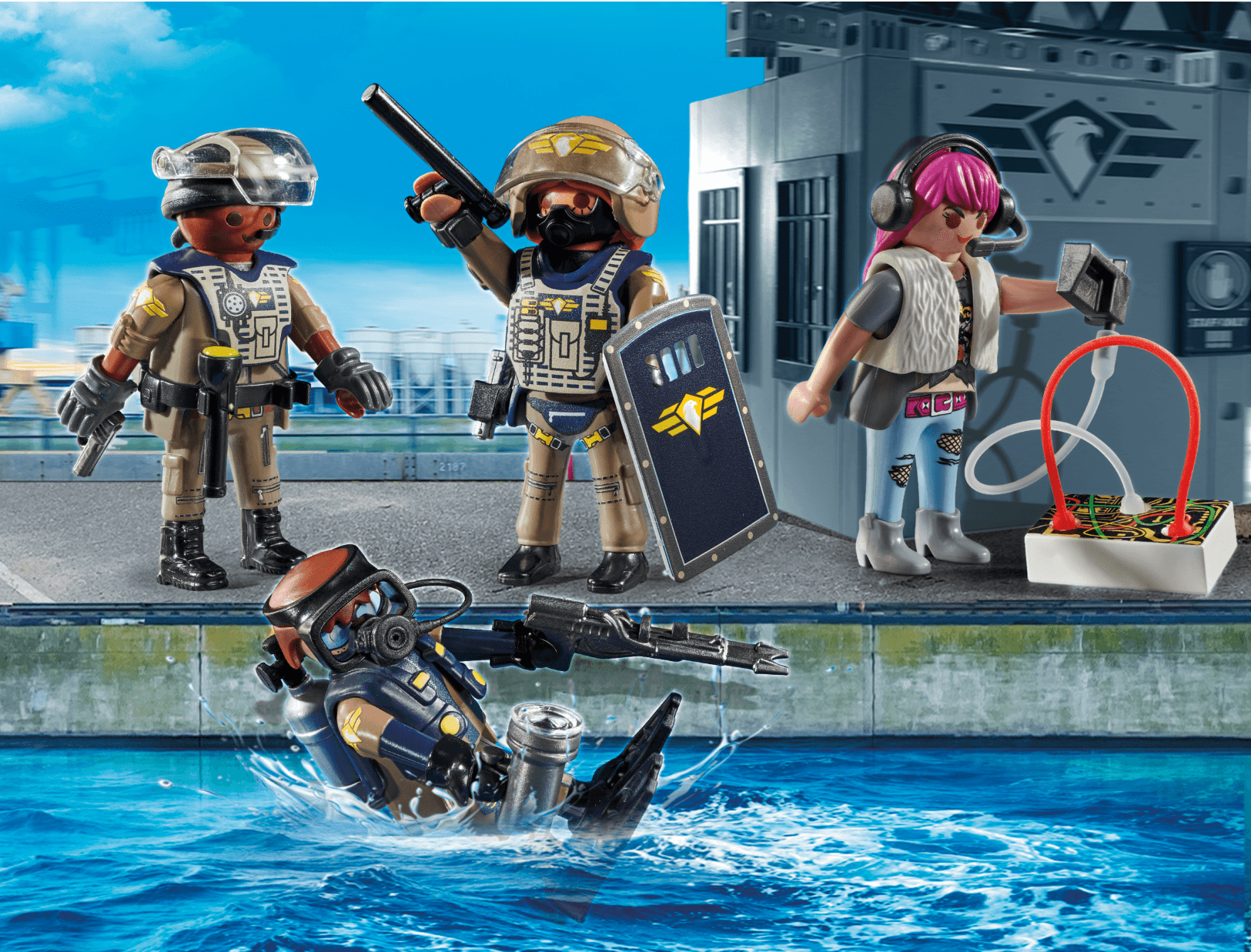 Playmobil 71146 unita' speciale - set 4 personaggi per bambini dai 5 anni - Playmobil