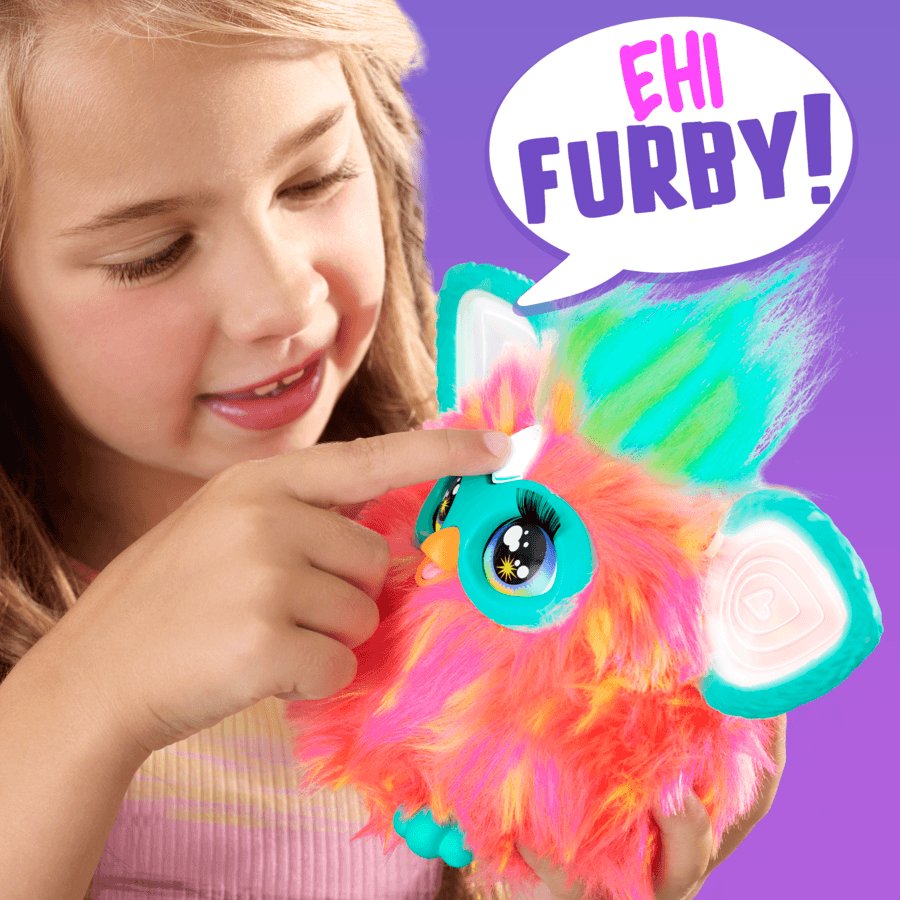 Furby corallo, giocattoli di peluche interattivi per bambini e bambine dai 6 anni in su - FURBY