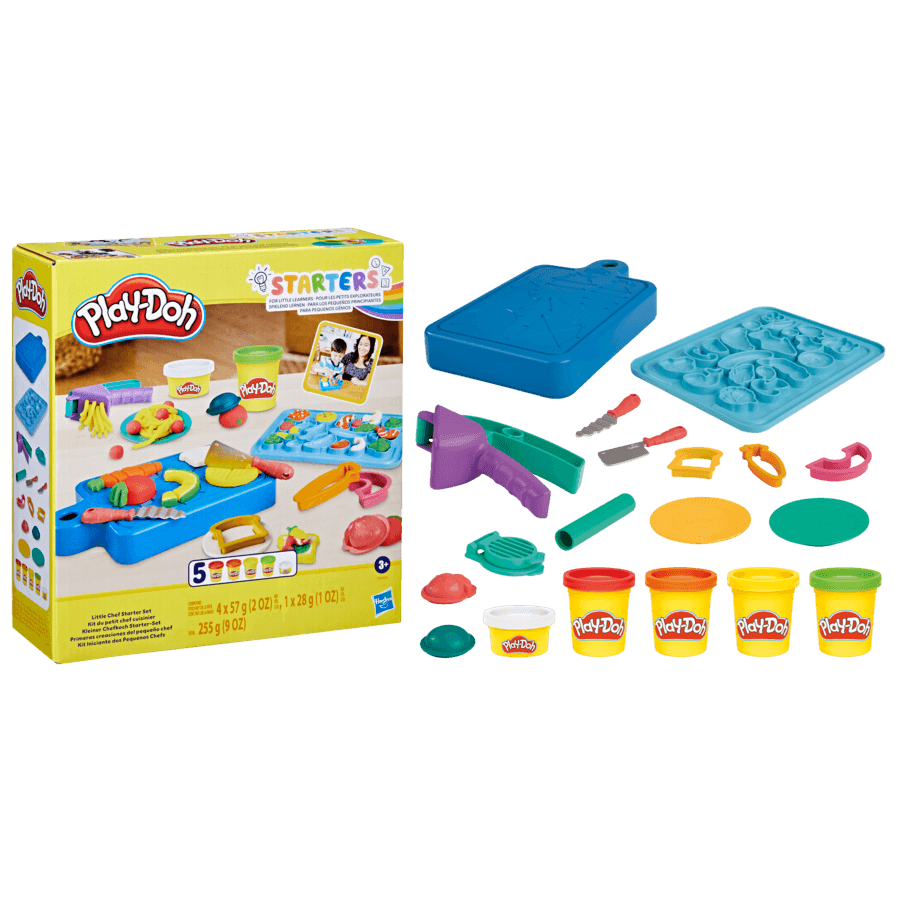 Play-doh, il mio primo set da chef, con 14 accessori finti da cucina, giocattoli per bambini e bambine - PLAY-DOH