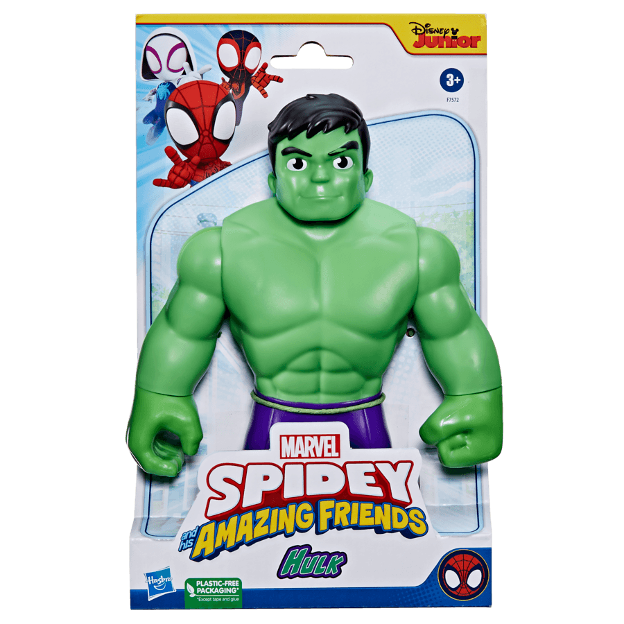Hasbro marvel spidey e i suoi fantastici amici - action figure di supersized hulk, giocattolo per età prescolare dai 3 anni in su - SPIDEY, MARVEL