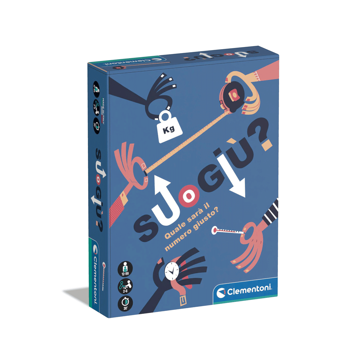Clementoni - su o giù, quale sarà il numero giusto?  - gioco da tavolo adulti - CLEMENTONI