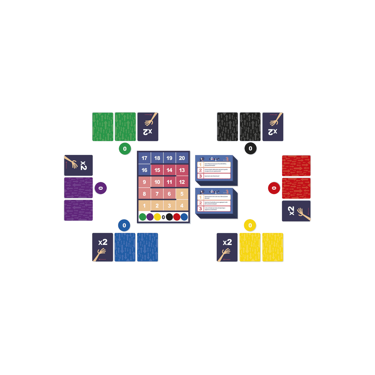 Clementoni - su o giù, quale sarà il numero giusto?  - gioco da tavolo adulti - CLEMENTONI