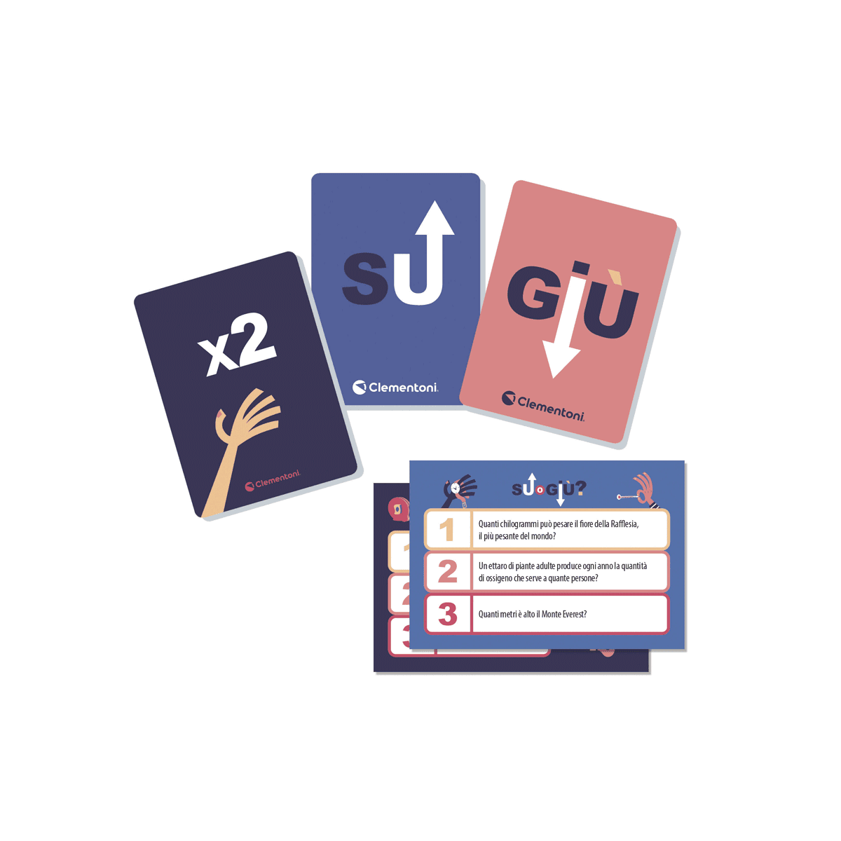 Clementoni - su o giù, quale sarà il numero giusto?  - gioco da tavolo adulti - CLEMENTONI