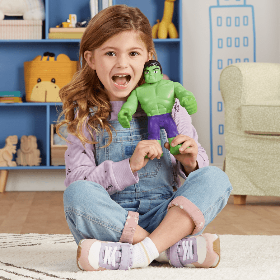 Hasbro marvel spidey e i suoi fantastici amici - action figure di supersized hulk, giocattolo per età prescolare dai 3 anni in su - SPIDEY, MARVEL