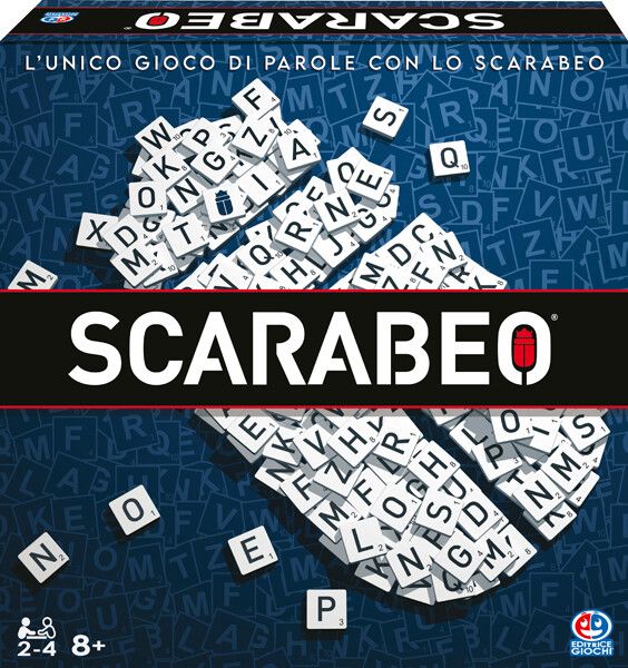 Editrice giochi, scarabeo, gioco da tavola classico, giochi di società e strategia per la famiglia, dai 2 ai 4 giocatori, adatto per adulti e bambini, 8+ anni - 
