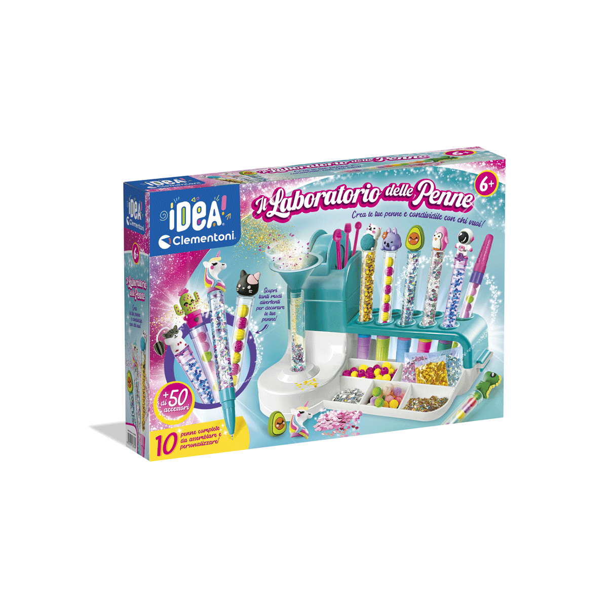 Clementoni - idea - il laboratorio delle penne, 18748 - CLEMENTONI, Crea Idea