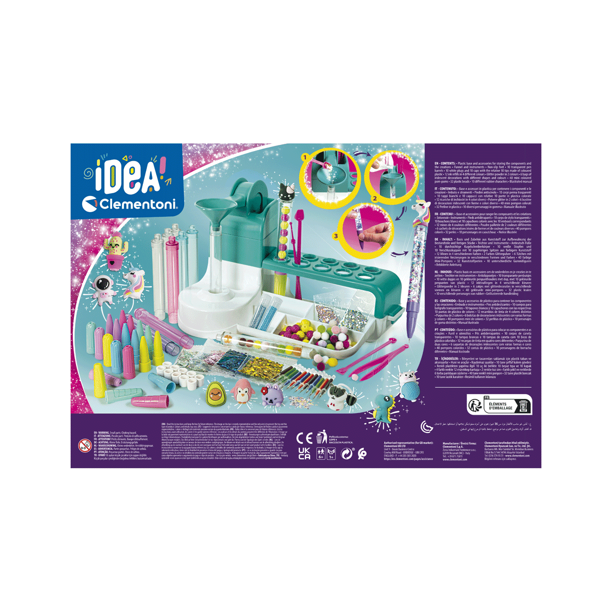 Clementoni - idea - il laboratorio delle penne, 18748 - CLEMENTONI, Crea Idea