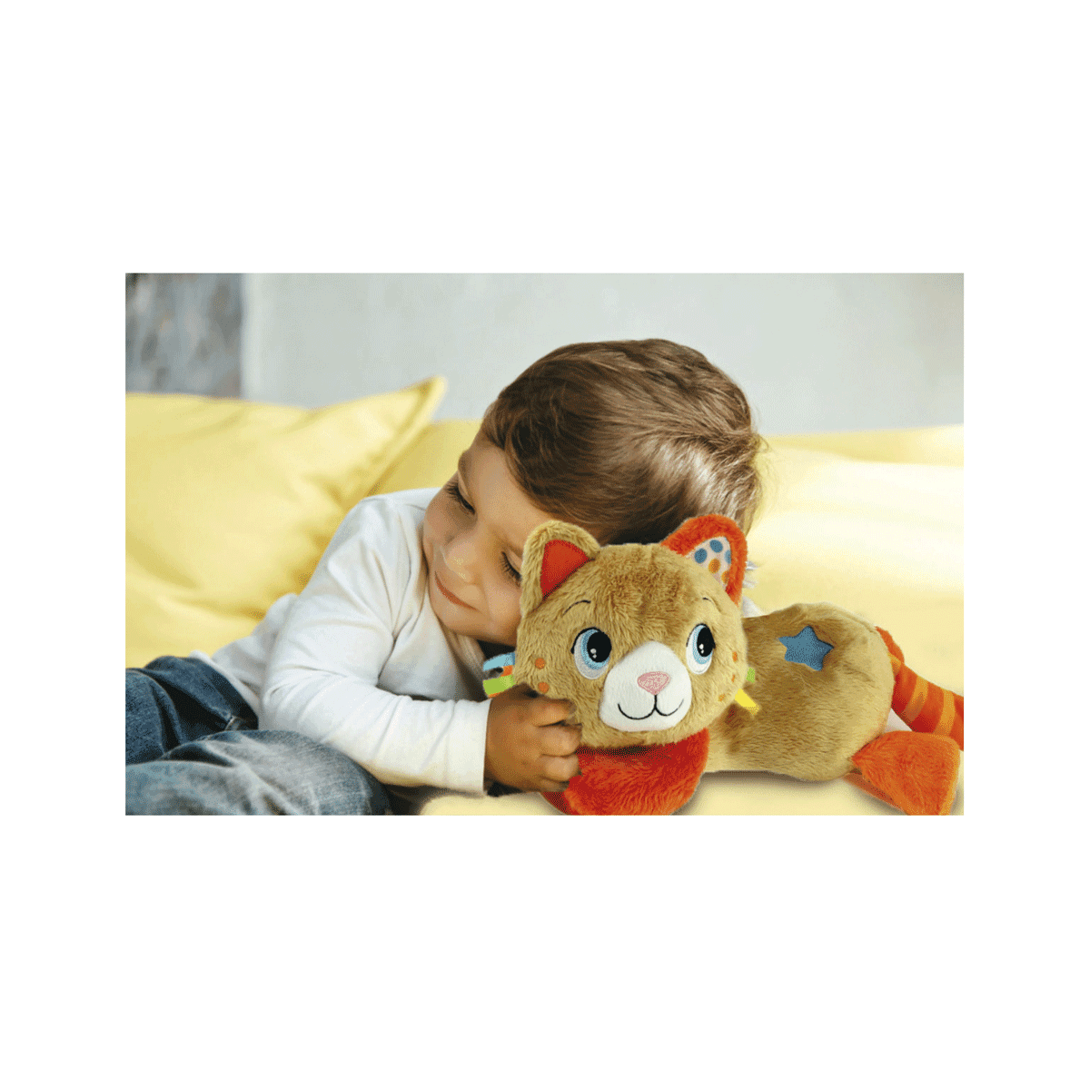 Clementoni - roby ron ron, peluche interattivo con vibrazione, melodie e suoni - BABY CLEMENTONI