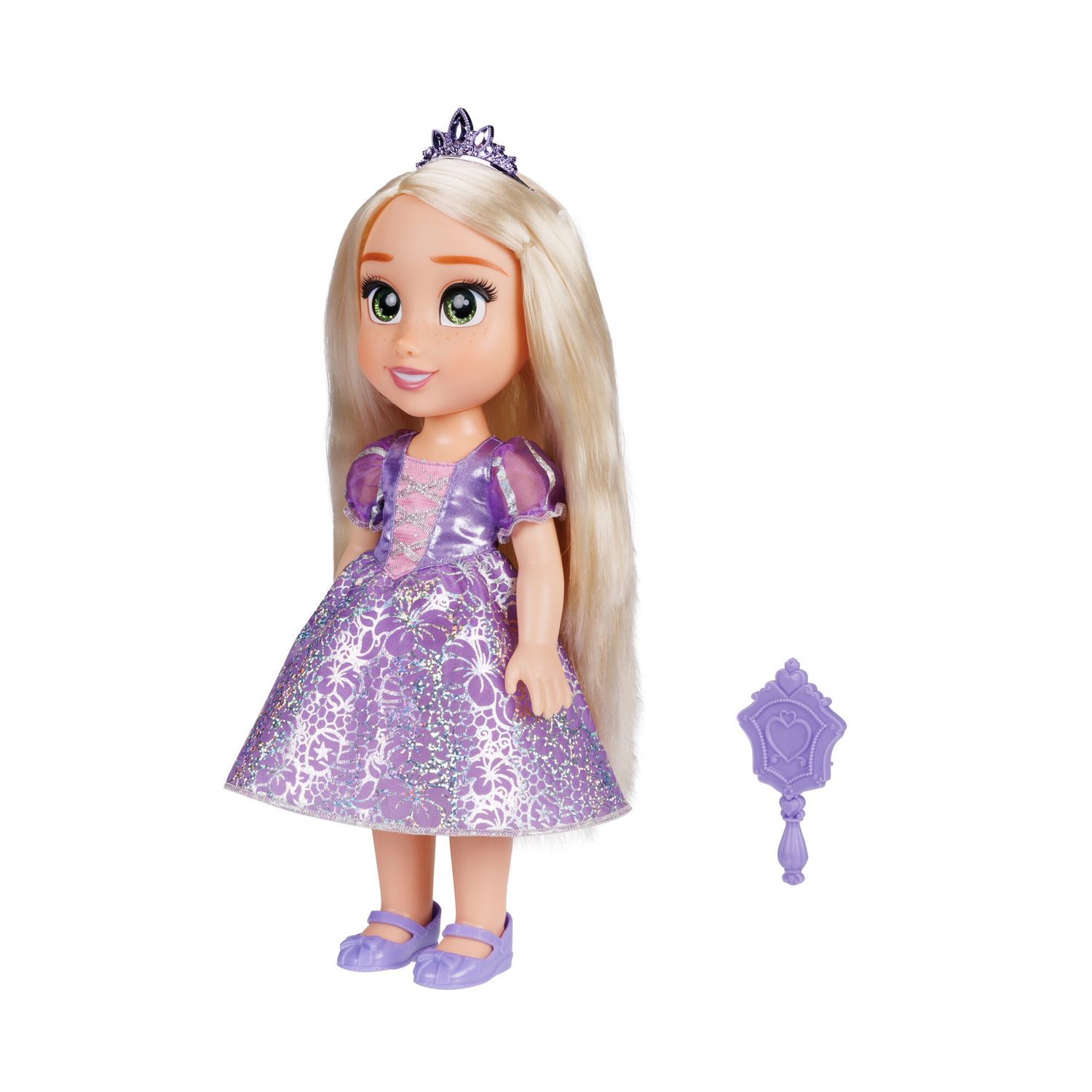 Disney princess bambola da 38 cm di rapunzel con occhi scintillanti! - DISNEY PRINCESS, Disney
