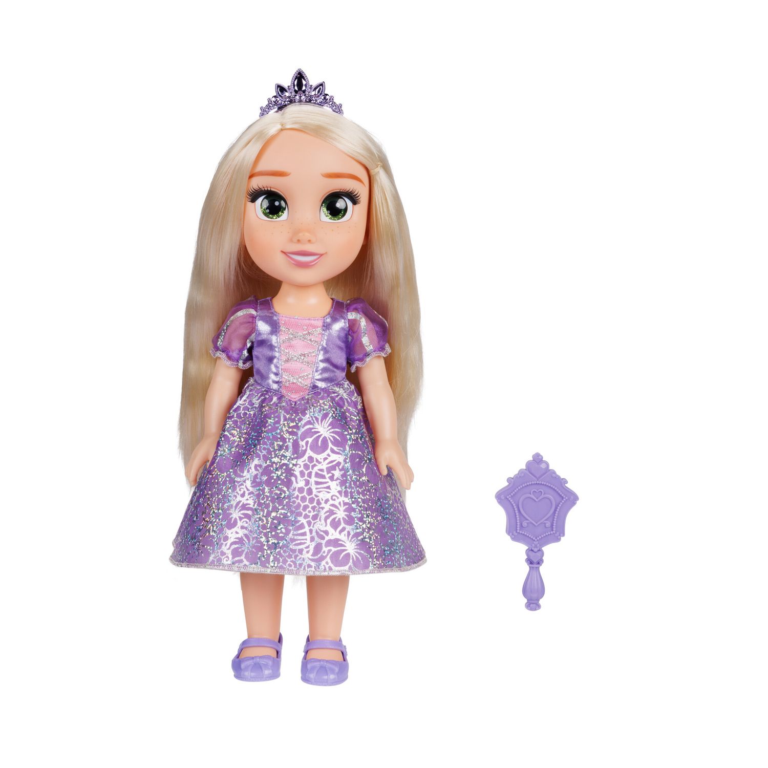 Disney princess bambola da 38 cm di rapunzel con occhi scintillanti! - DISNEY PRINCESS, Disney