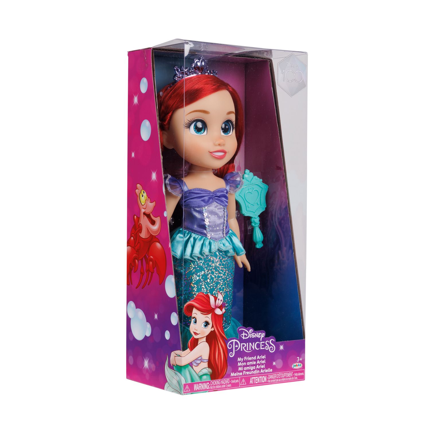 Disney princess bambola da 38 cm di ariel con occhi scintillanti! - DISNEY PRINCESS