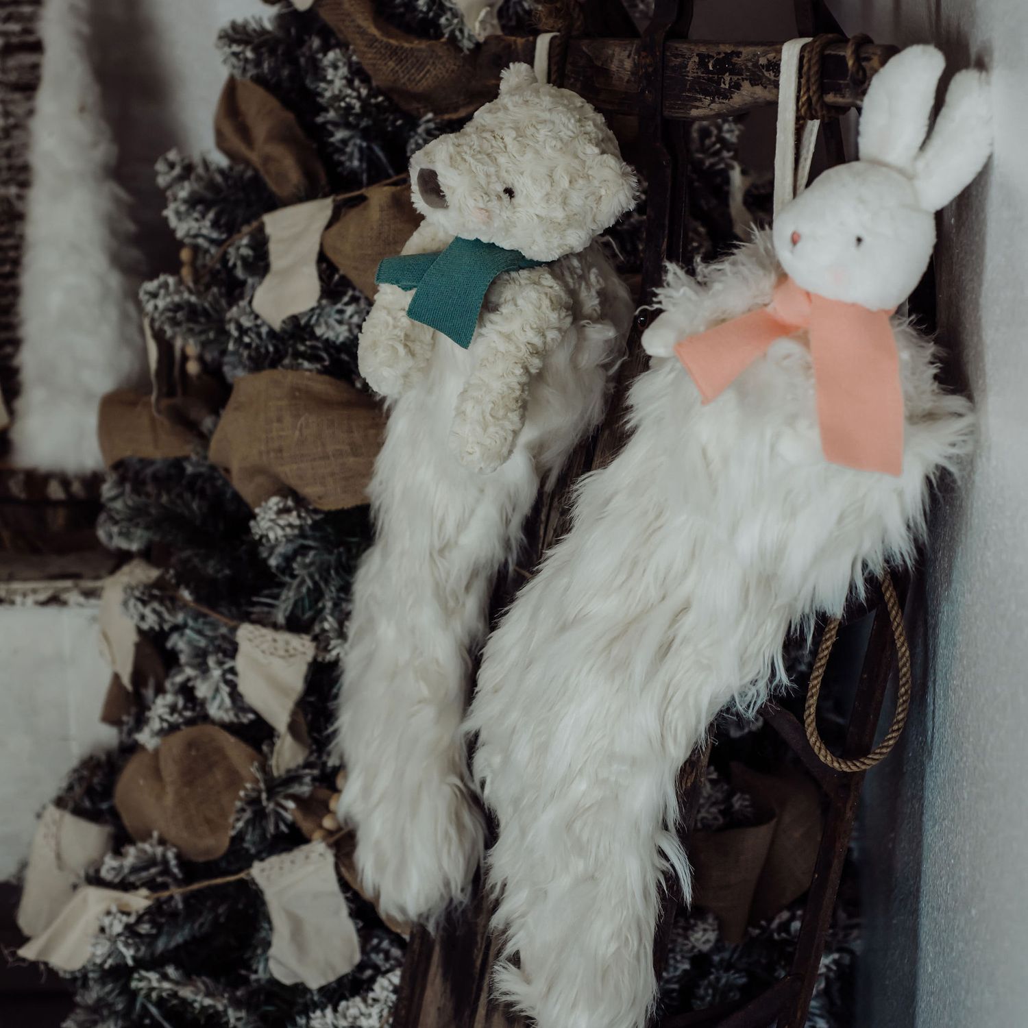 Peluche aurora angora rabbit - Bunnies By The Bay