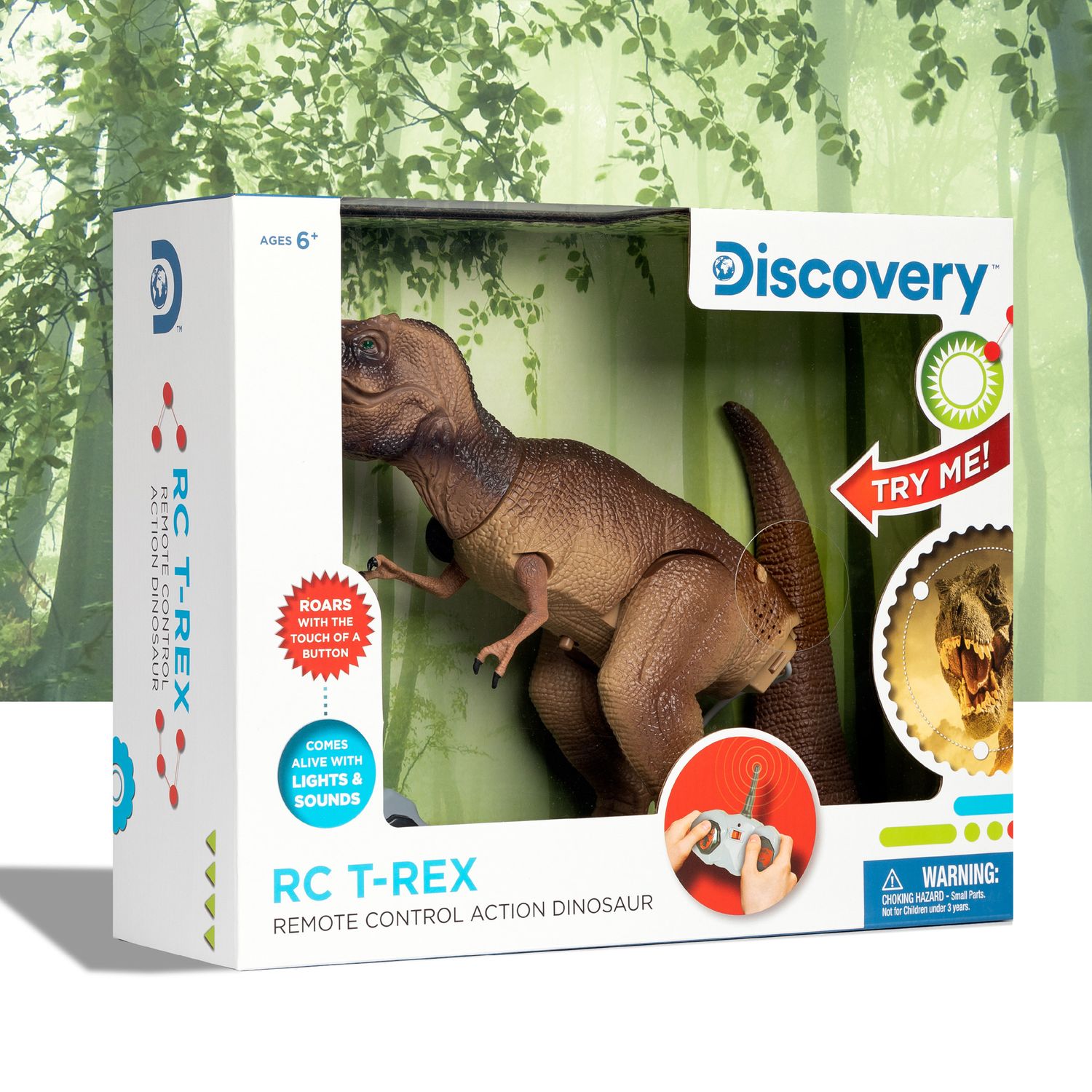 Dinosauro t-rex radiocomandato con suoni realistici - Discovery Toys