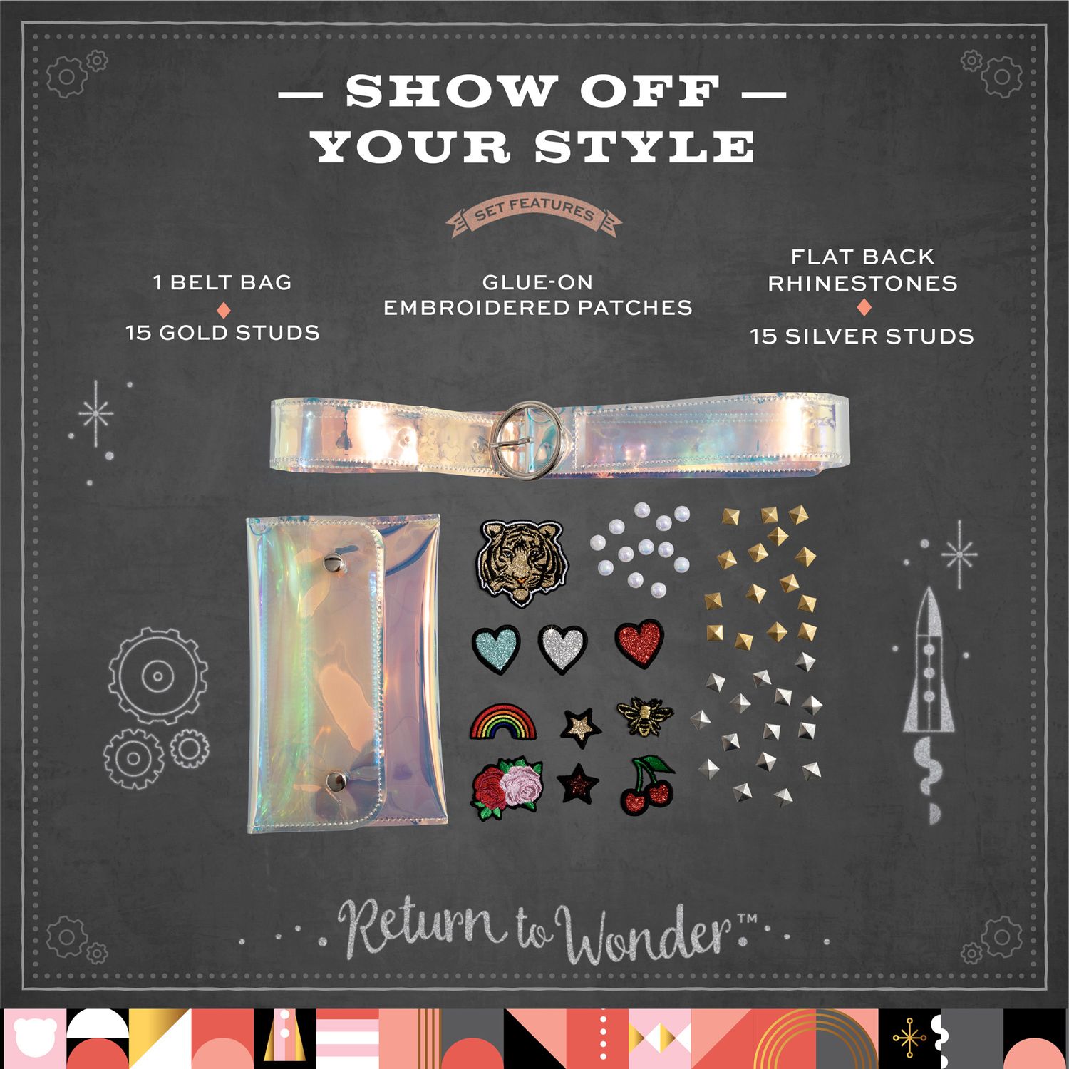 Borsa a tracolla decorabile fai da te - FAO Schwarz