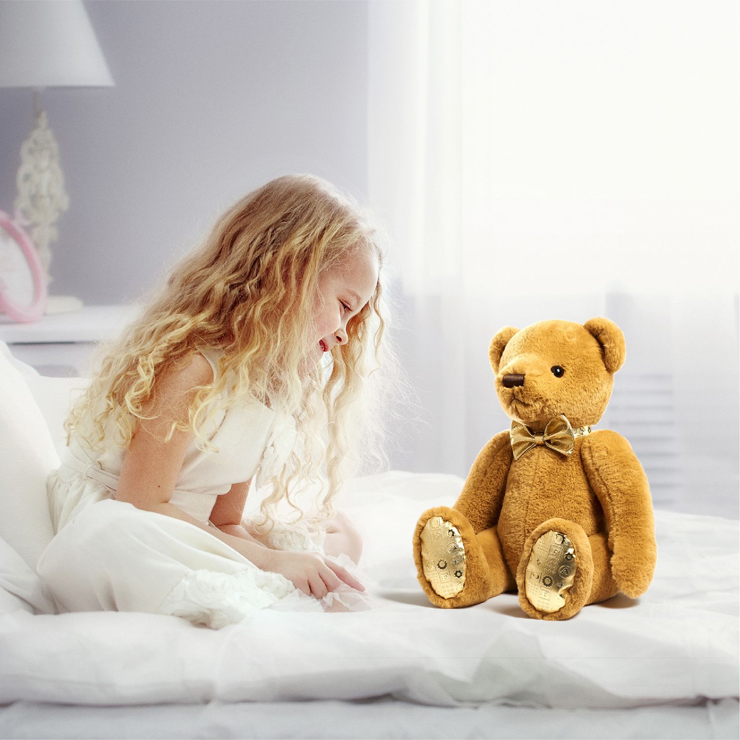 Orsetto di peluche dorato anniversario 34 cm - FAO Schwarz