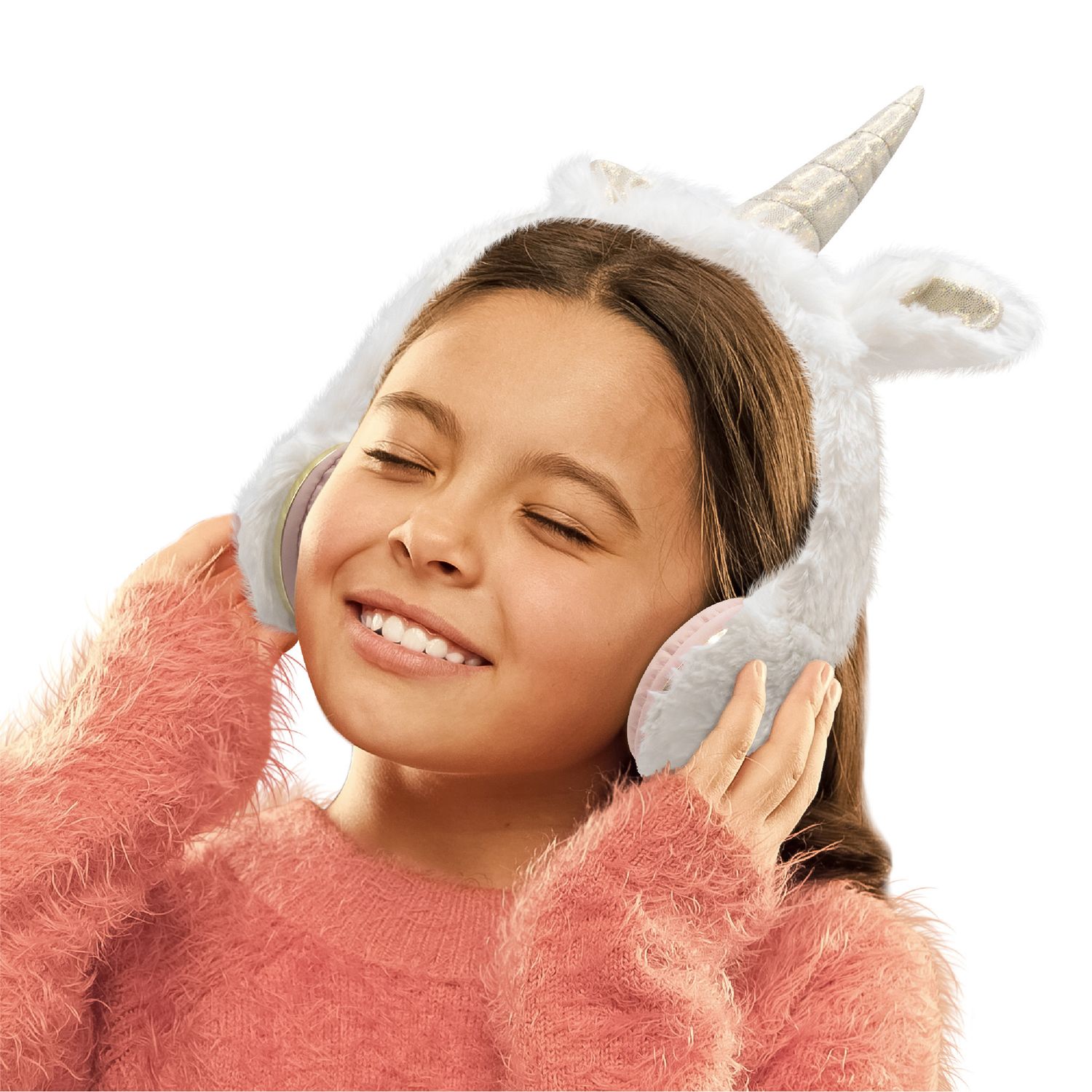 Cuffie di peluche unicorno con jack 3,5 mm - FAO Schwarz