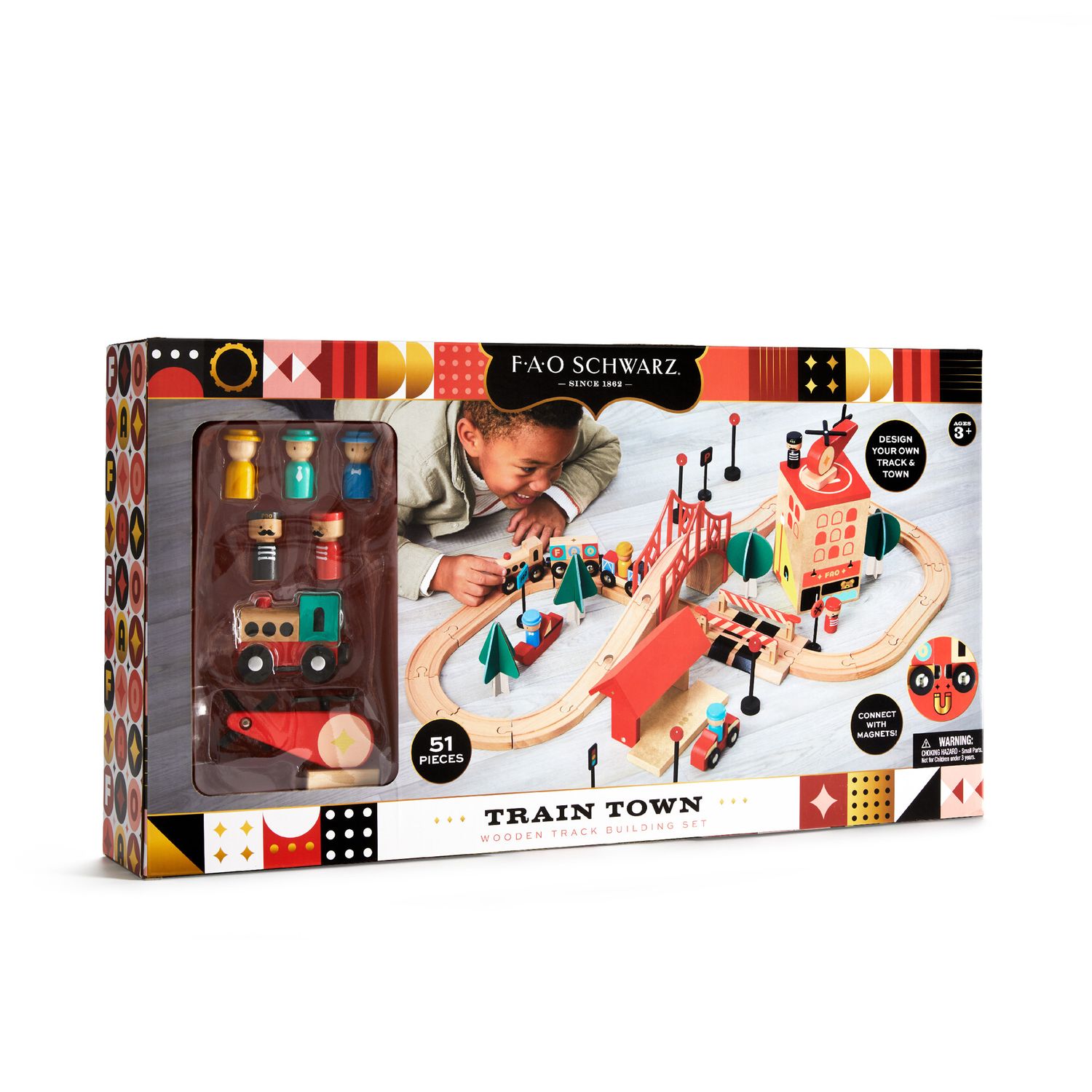 Playset trenino con pista e città - FAO Schwarz