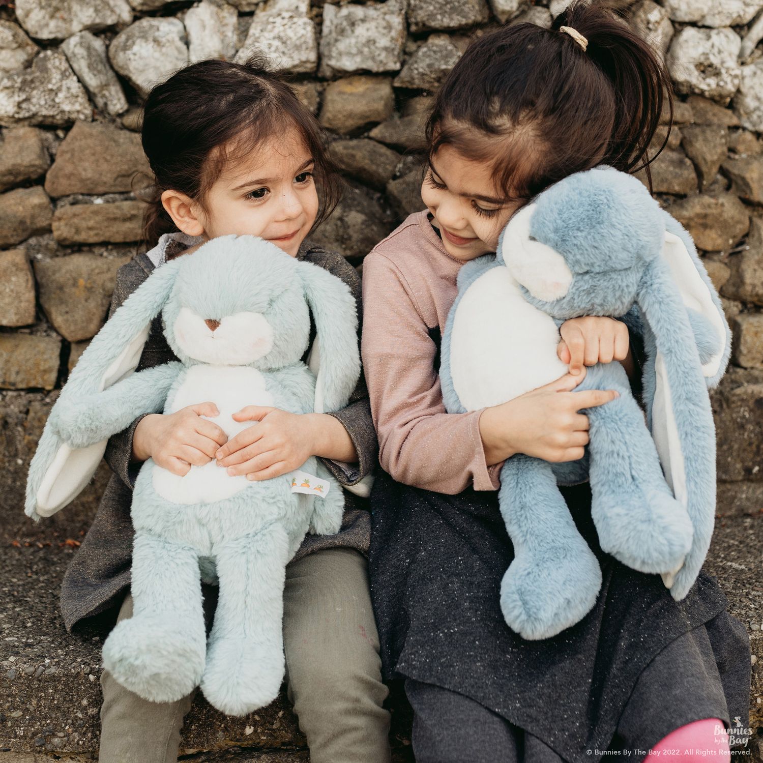 Peluche sweet nibble stormy blue 40cm - Bunnies By The Bay