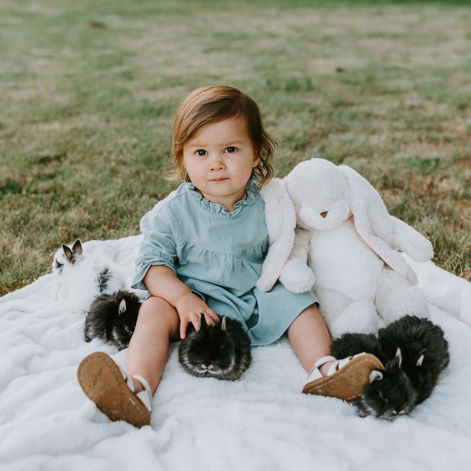 Peluche big nibble cream bunny 50 cm - Bunnies By The Bay