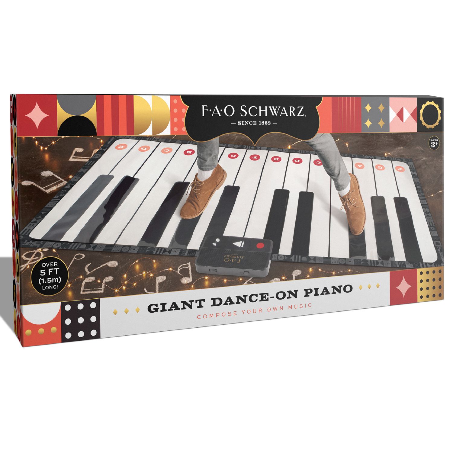 Giant dance on piano mat - FAO Schwarz