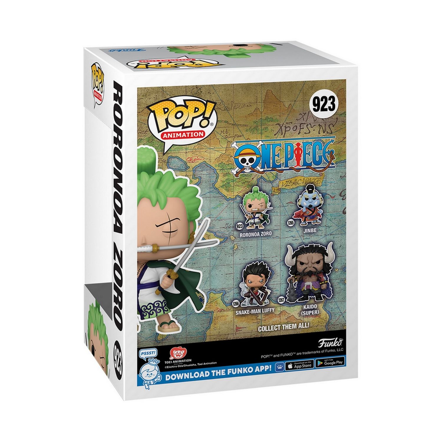 Pop animation: one piece- roronoa zoro - FUNKO POP!, ONE PIECE