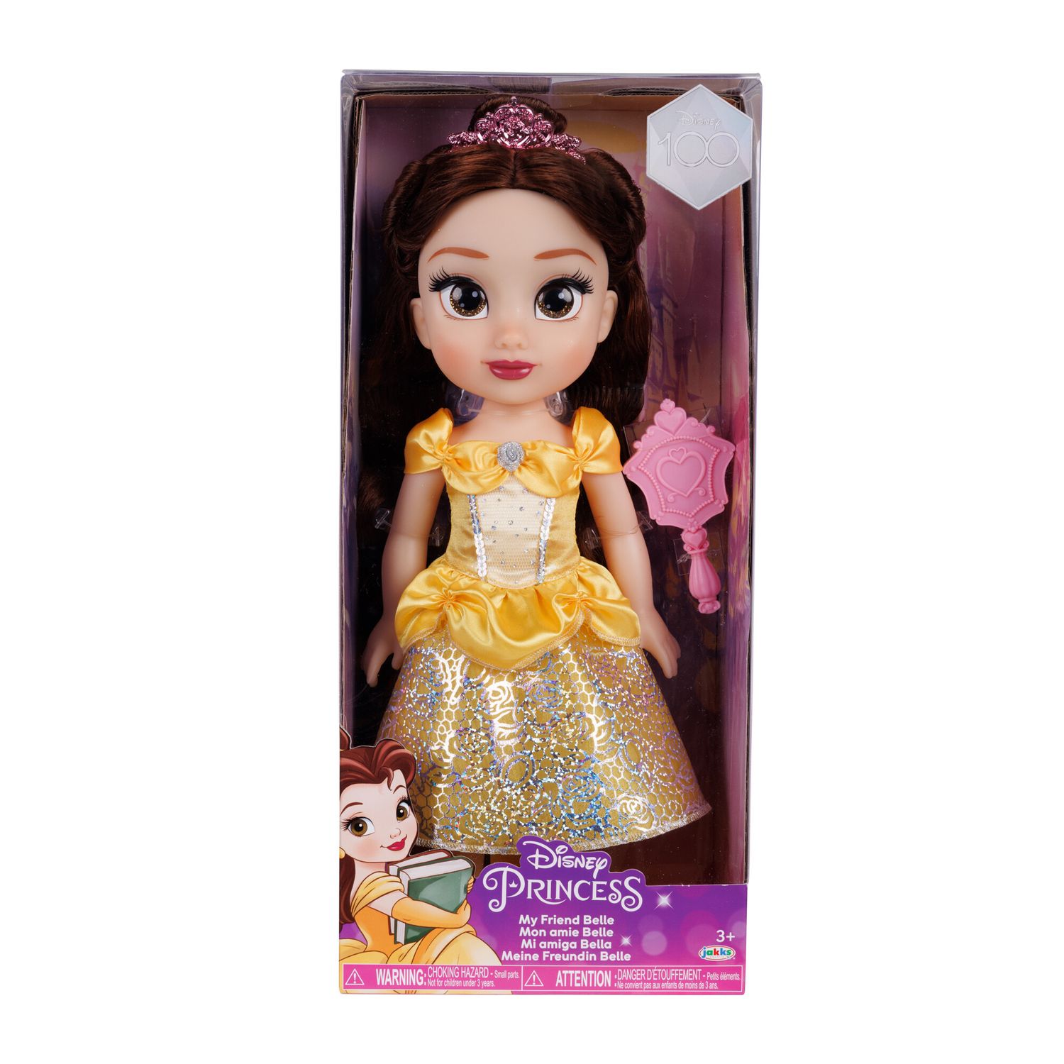 Disney princess bambola da 38 cm di belle con occhi scintillanti! - DISNEY PRINCESS, Disney