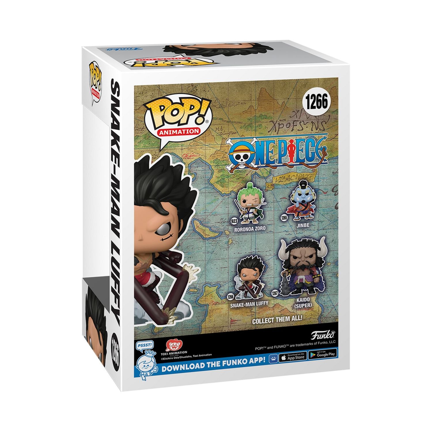 Pop animation: one piece- snake-man luffy - FUNKO POP!, ONE PIECE