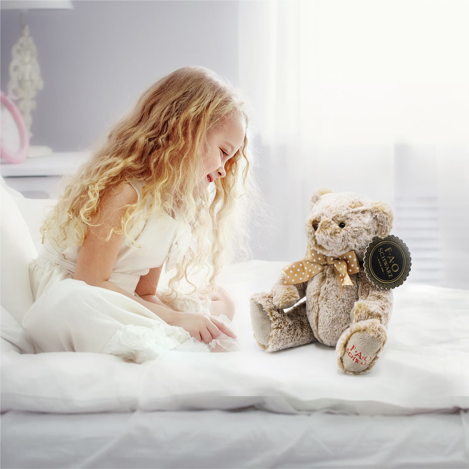 Orso grigio di peluche 25 cm - FAO Schwarz