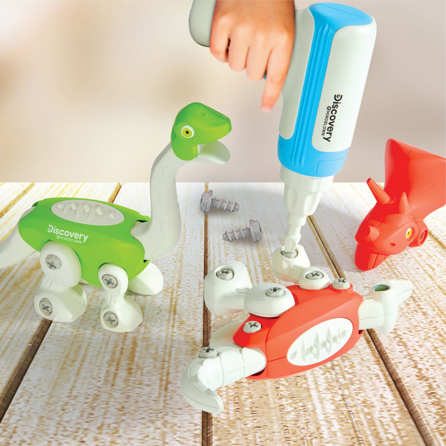 Set dinosauri da costruzione 56 pezzi discovery toys - Discovery Mindblown